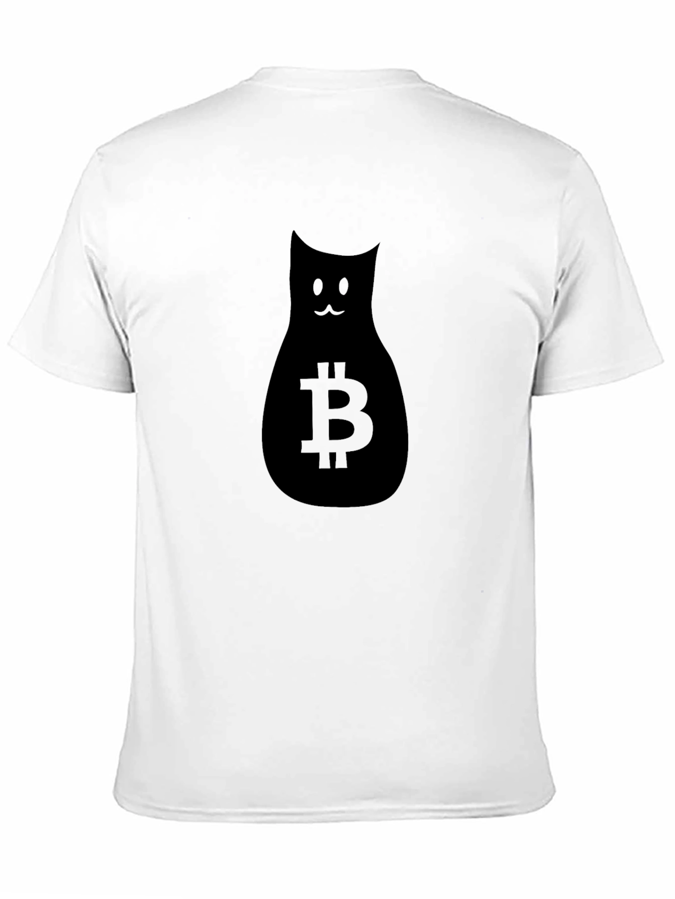 Bitcoin Cat Graphic Tee - Crypto Fashion