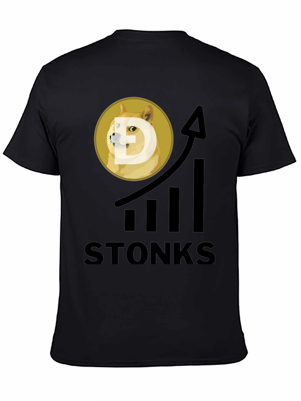 Dogecoin Stonks T-Shirt - Crypto Meme Tee