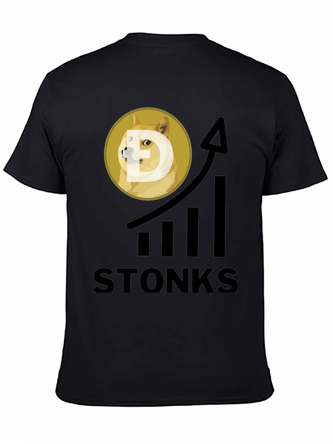 Dogecoin Stonks T-Shirt - Crypto Meme Tee