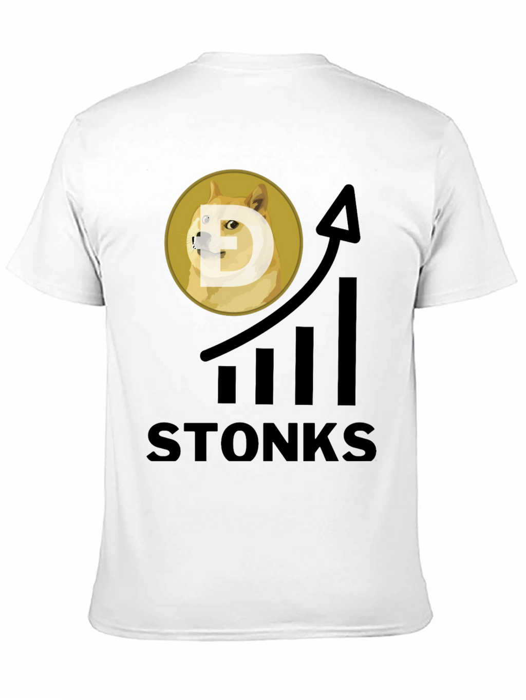 Dogecoin Stonks T-Shirt - Crypto Meme Tee