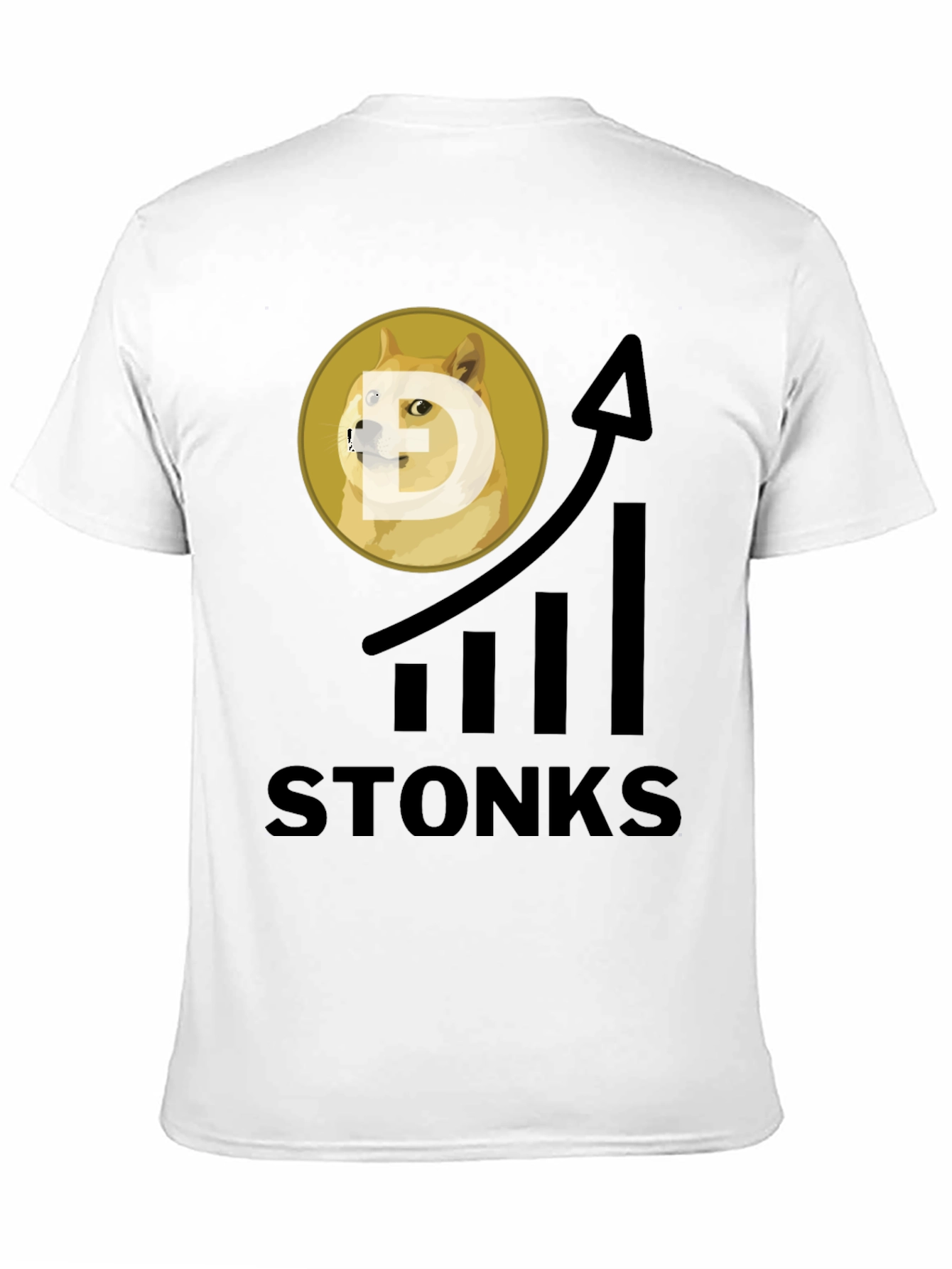 Dogecoin Stonks T-Shirt - Crypto Meme Tee