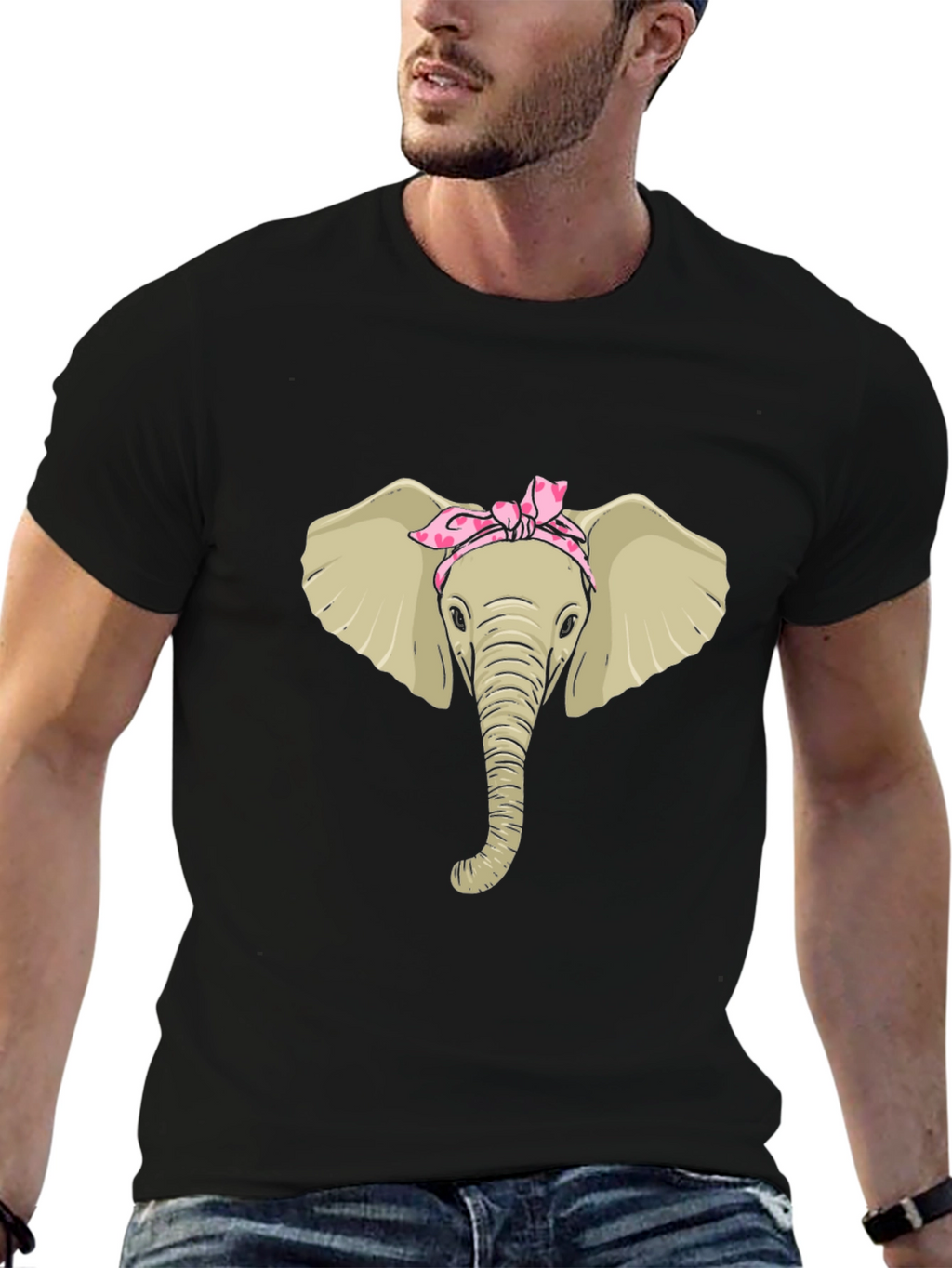 Elephant Bandana Graphic Tee