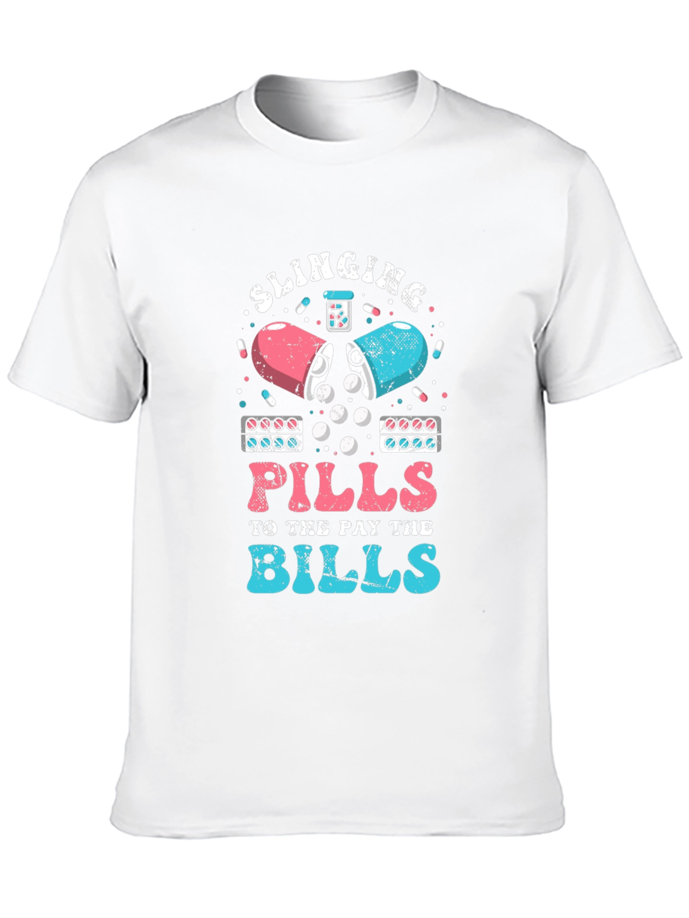 Slinging Pills Graphic Tee - Funny Pharmacy Shirt