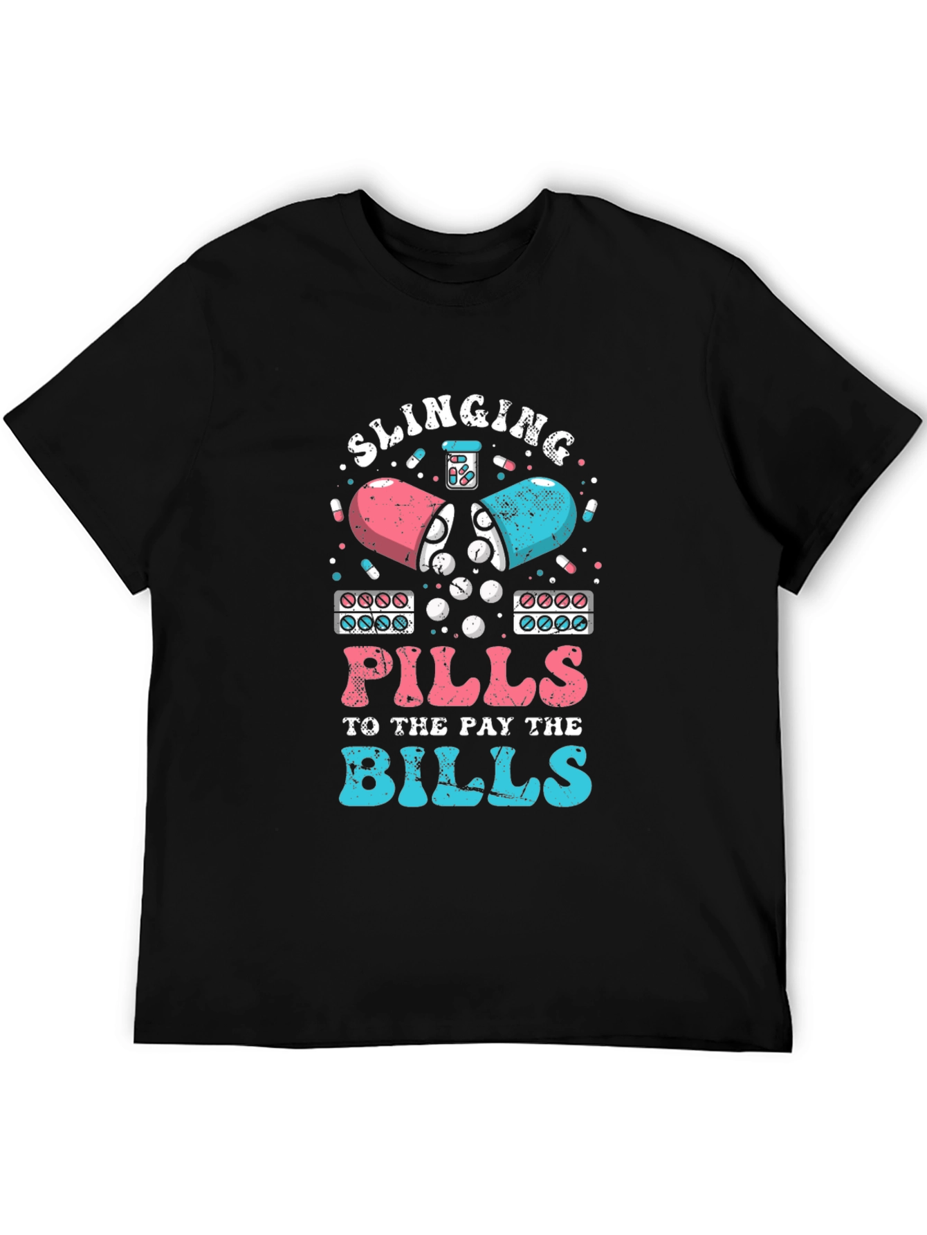 Slinging Pills Graphic Tee - Funny Pharmacy Shirt