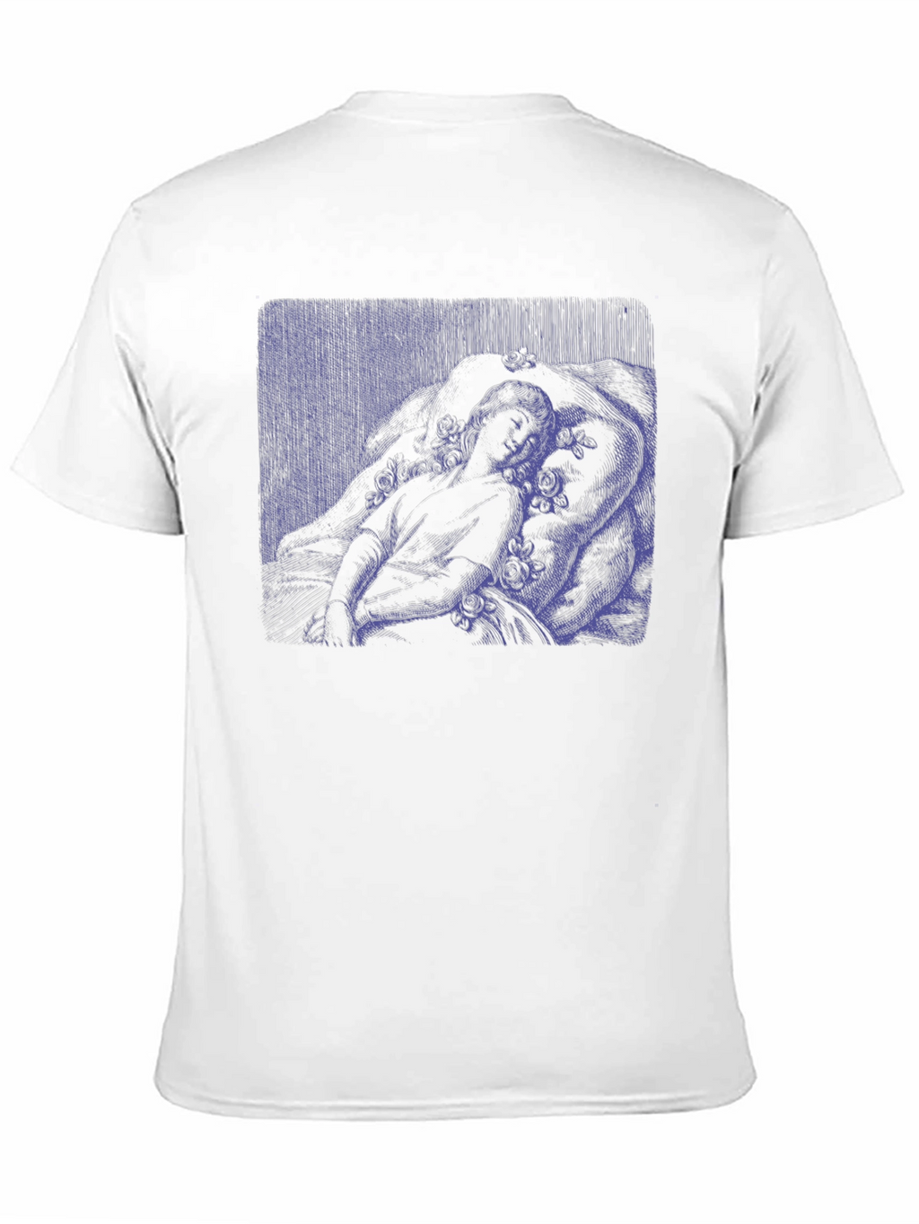 Artistic Graphic Tee - Black Cotton Blend