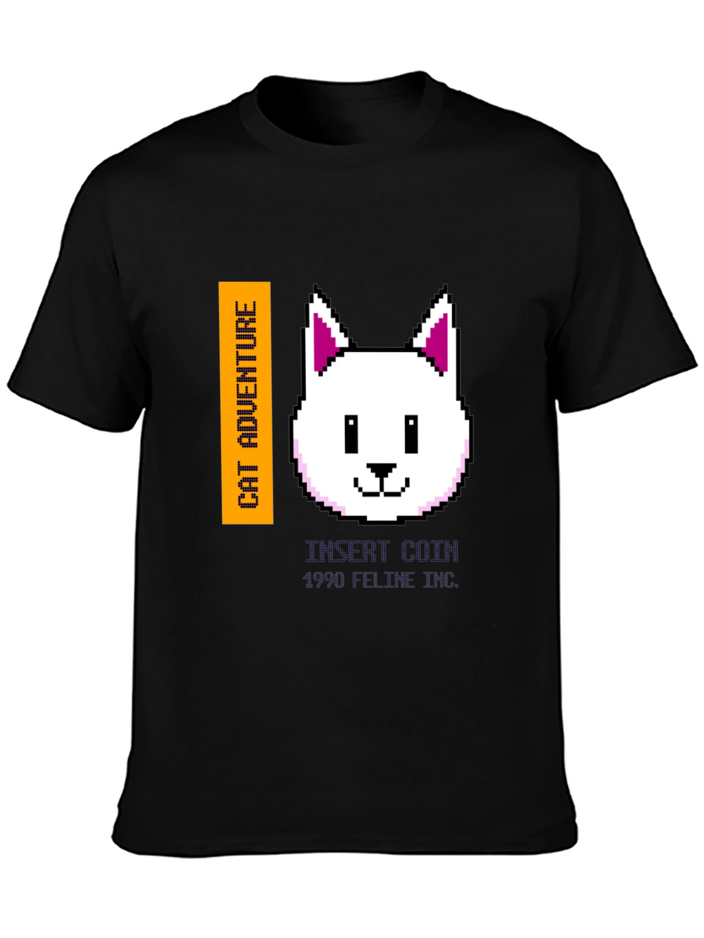 Cat Adventure Pixel Art T-Shirt
