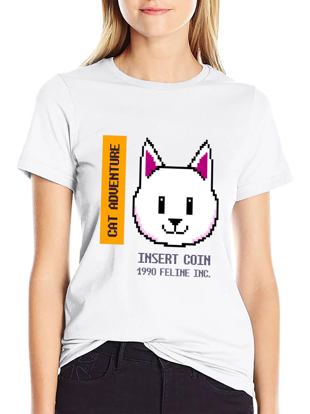 Cat Adventure Pixel Art T-Shirt