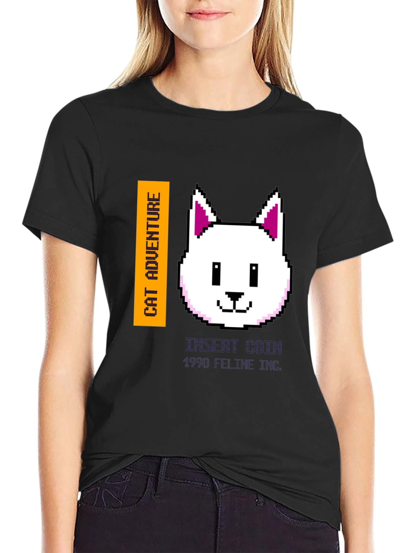 Cat Adventure Pixel Art T-Shirt