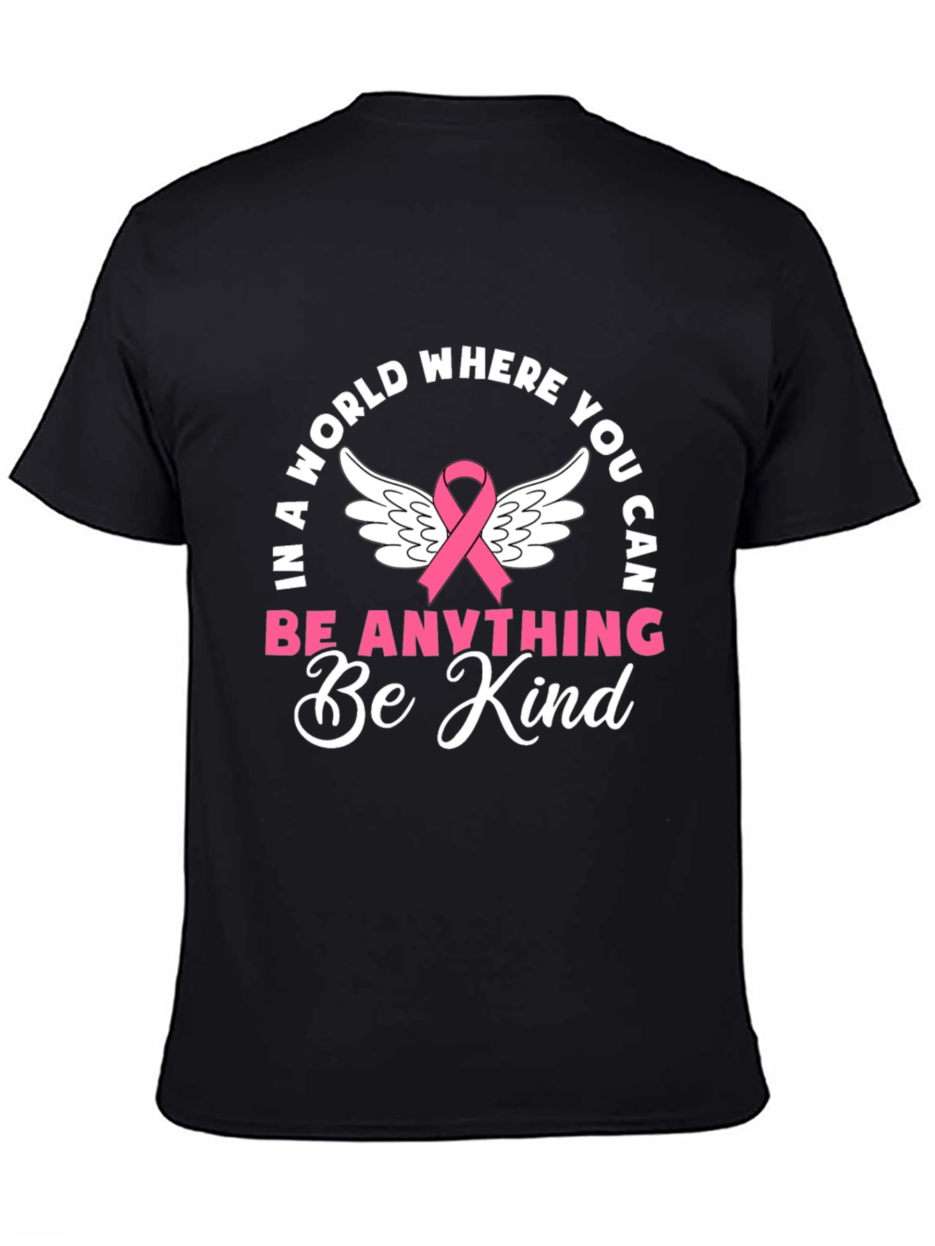 Be Kind Graphic T-Shirt - Breast Cancer Awareness