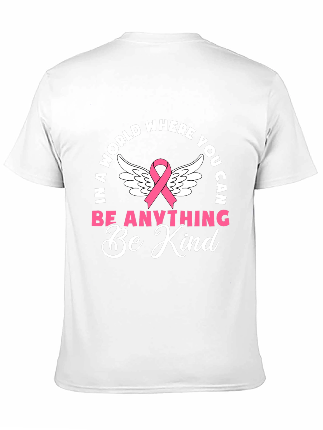 Be Kind Graphic T-Shirt - Breast Cancer Awareness