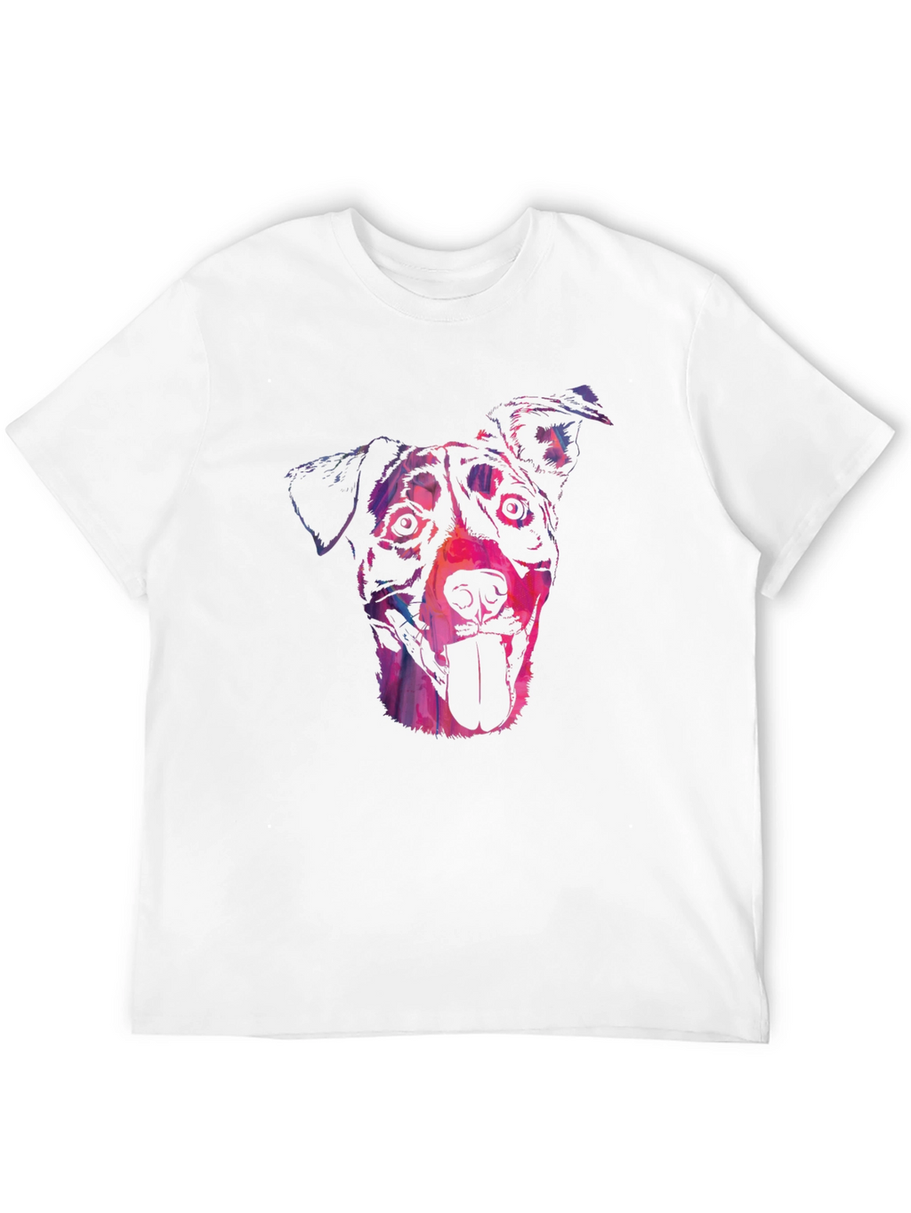 Dog Portrait Graphic Black Tee