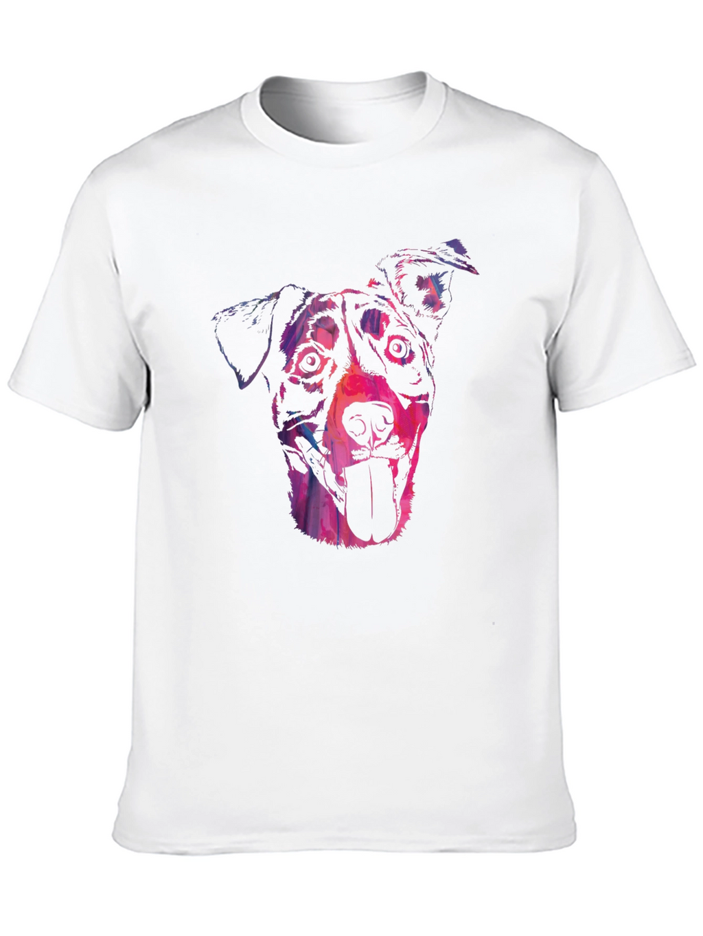 Dog Portrait Graphic Black Tee