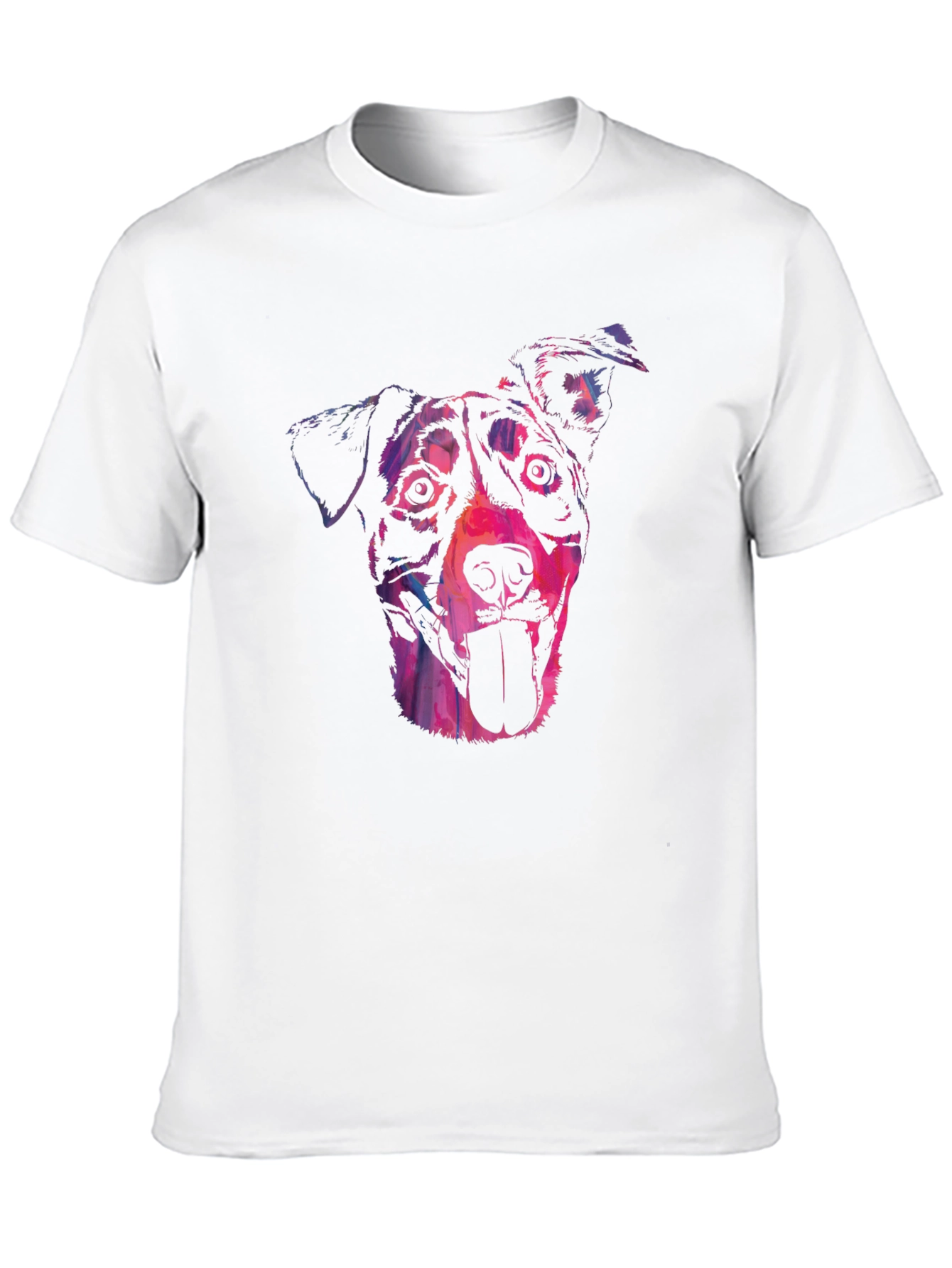Dog Portrait Graphic Black Tee