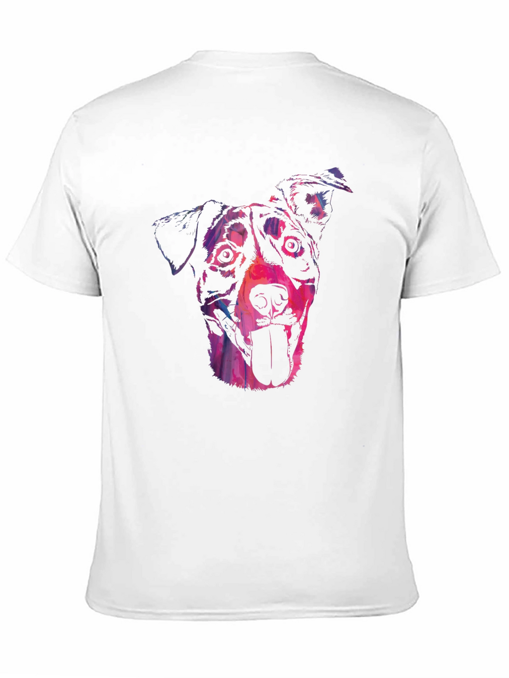 Dog Portrait Graphic Black Tee