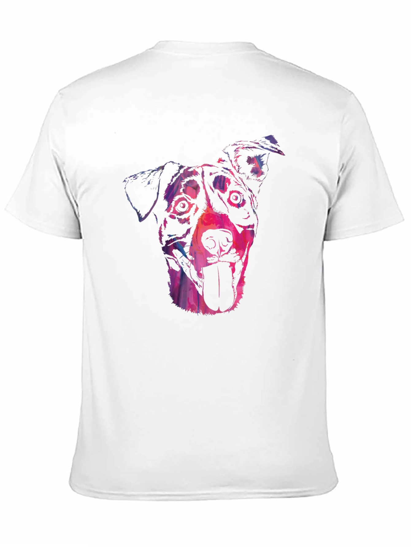 Dog Portrait Graphic Black Tee