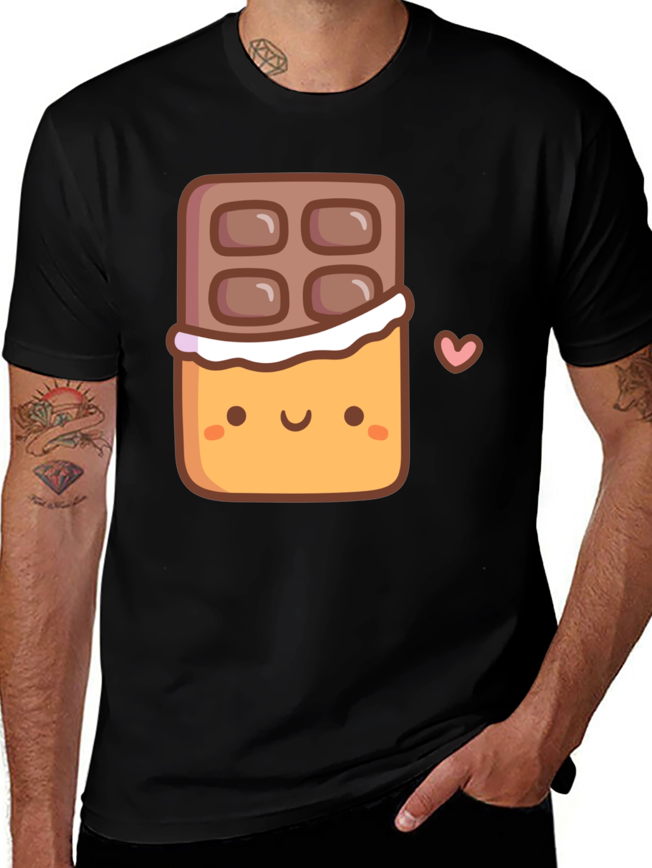 Cute Chocolate Bar Graphic T-Shirt