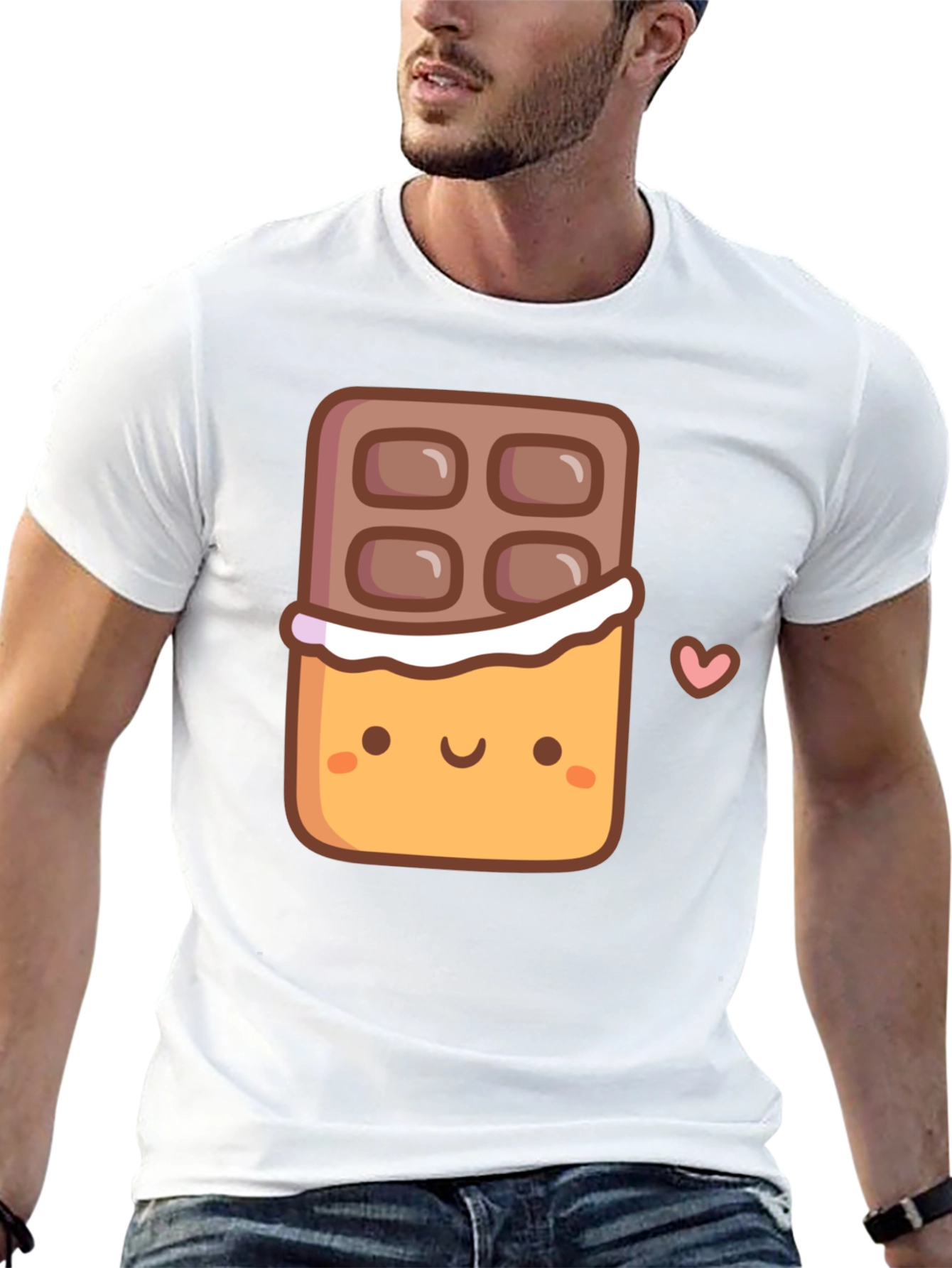 Cute Chocolate Bar Graphic T-Shirt