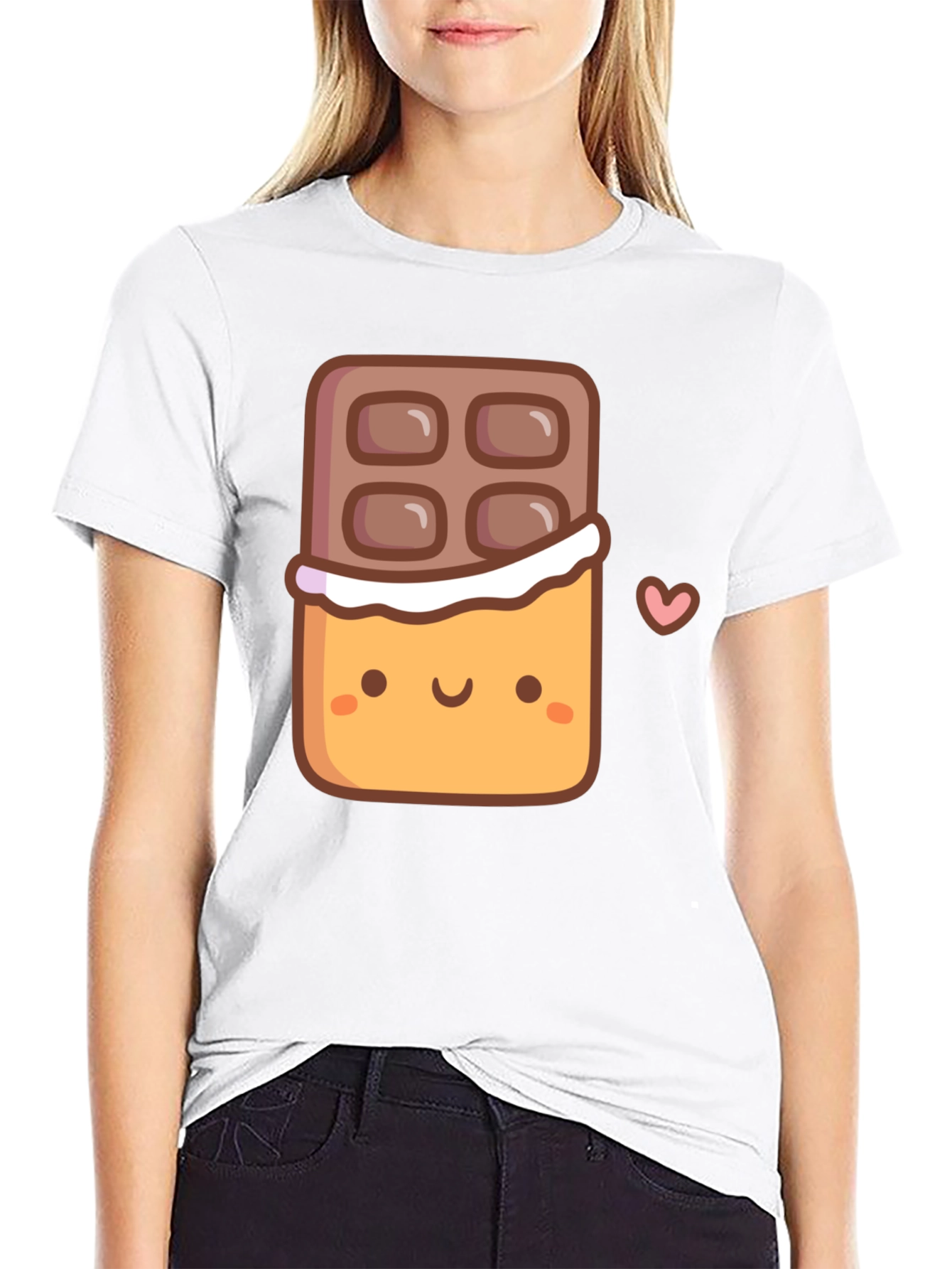 Cute Chocolate Bar Graphic T-Shirt