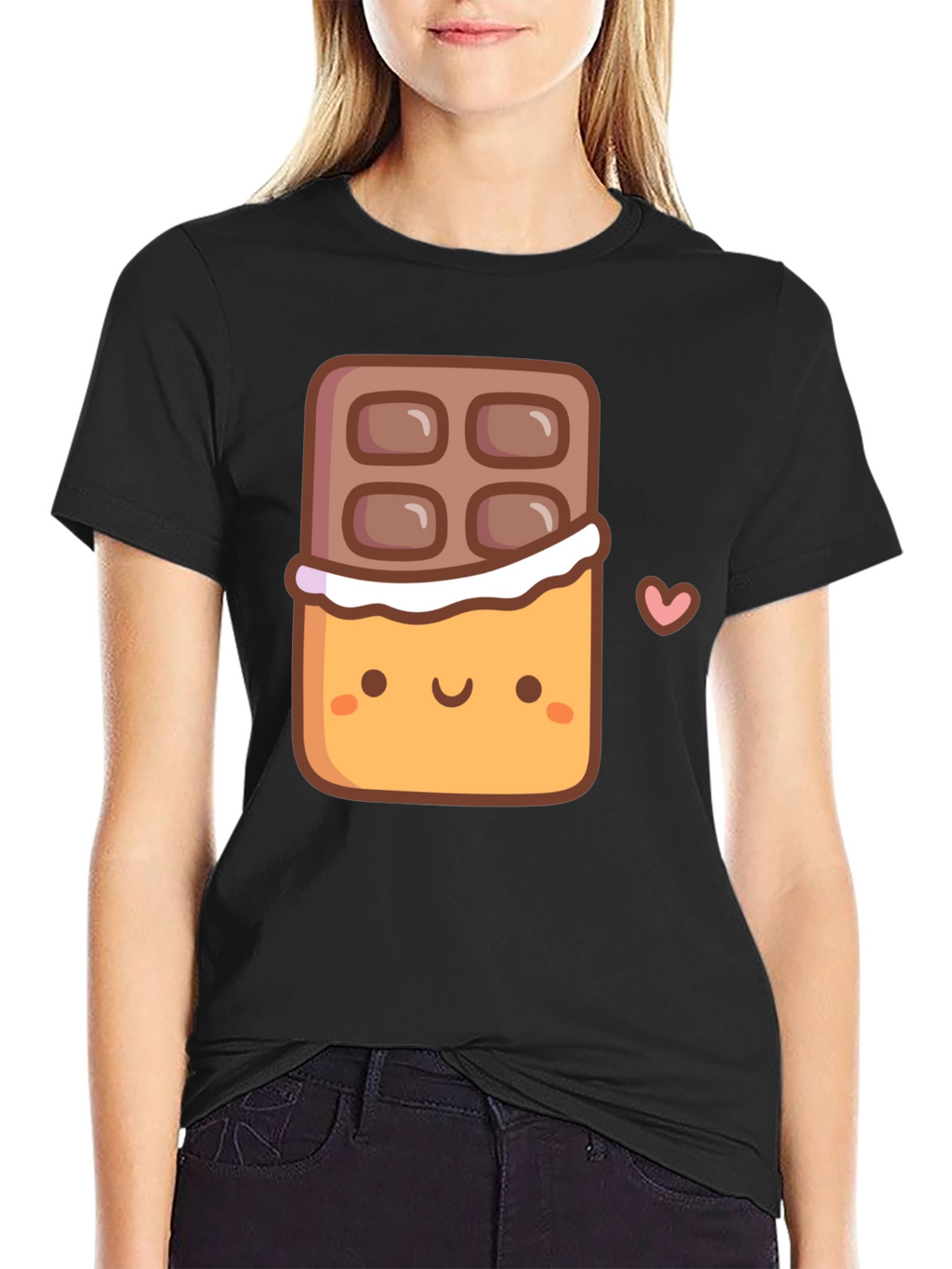Cute Chocolate Bar Graphic T-Shirt