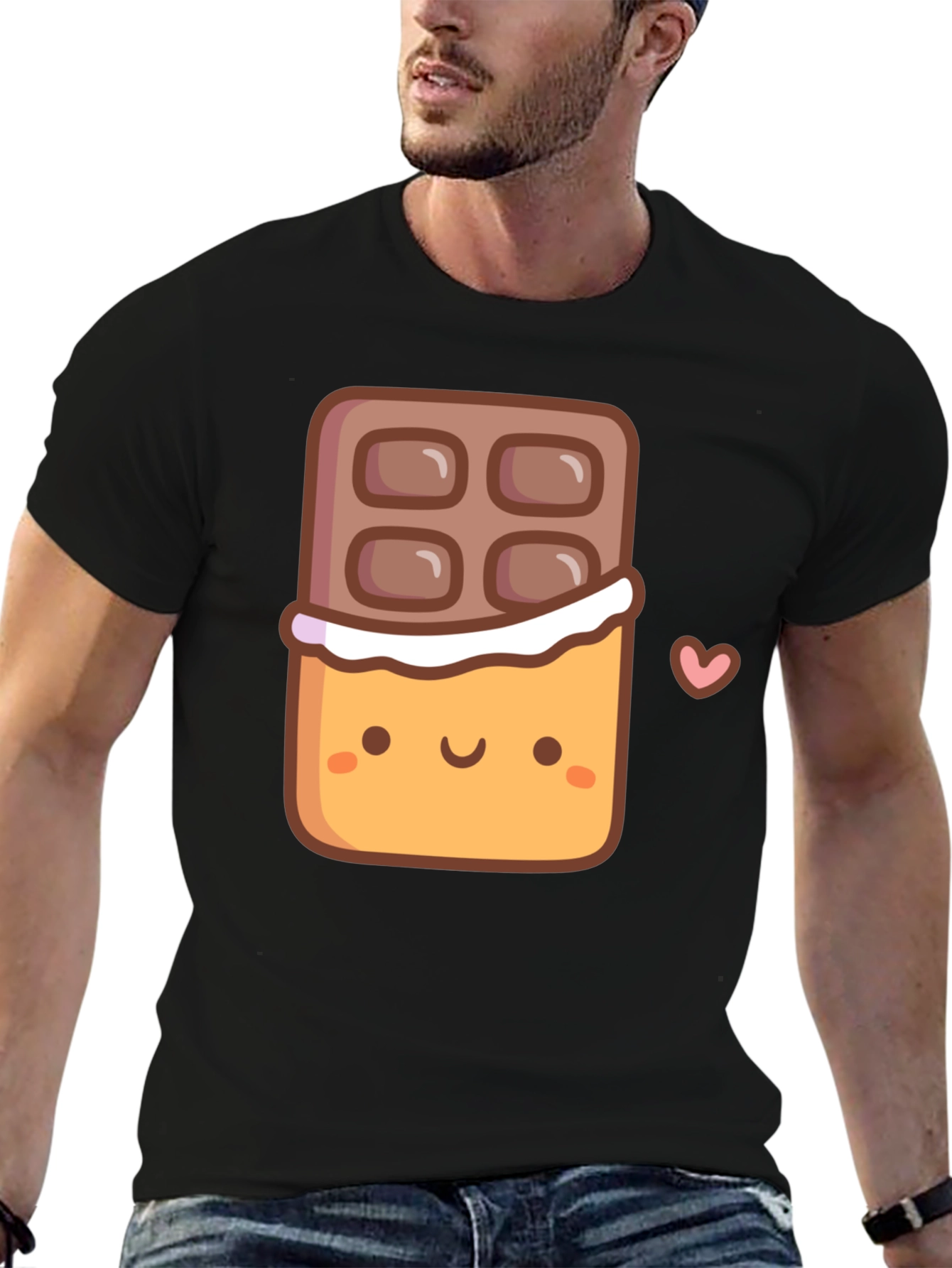 Cute Chocolate Bar Graphic T-Shirt