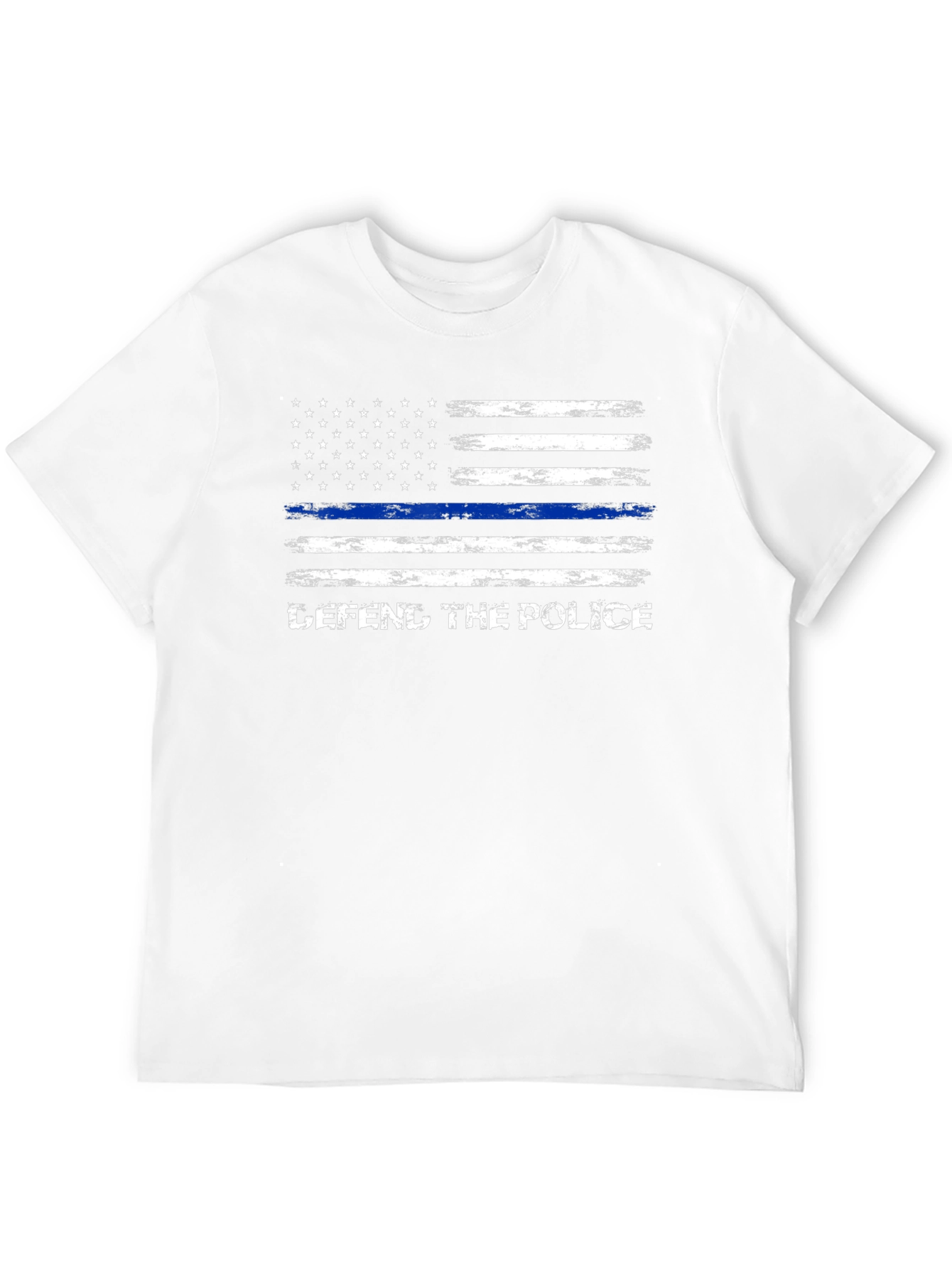 Defend The Police T-Shirt - Thin Blue Line Flag