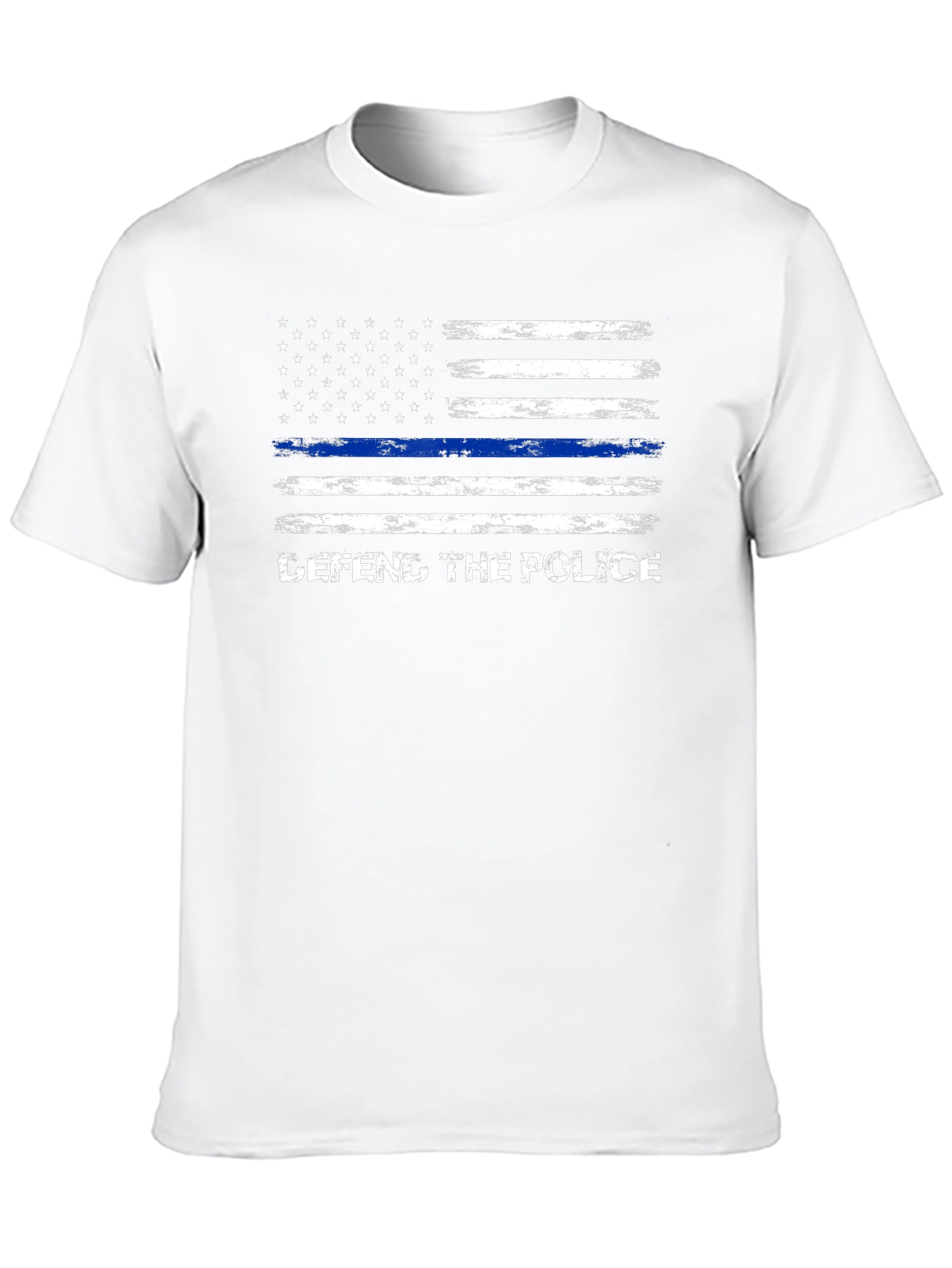 Defend The Police T-Shirt - Thin Blue Line Flag