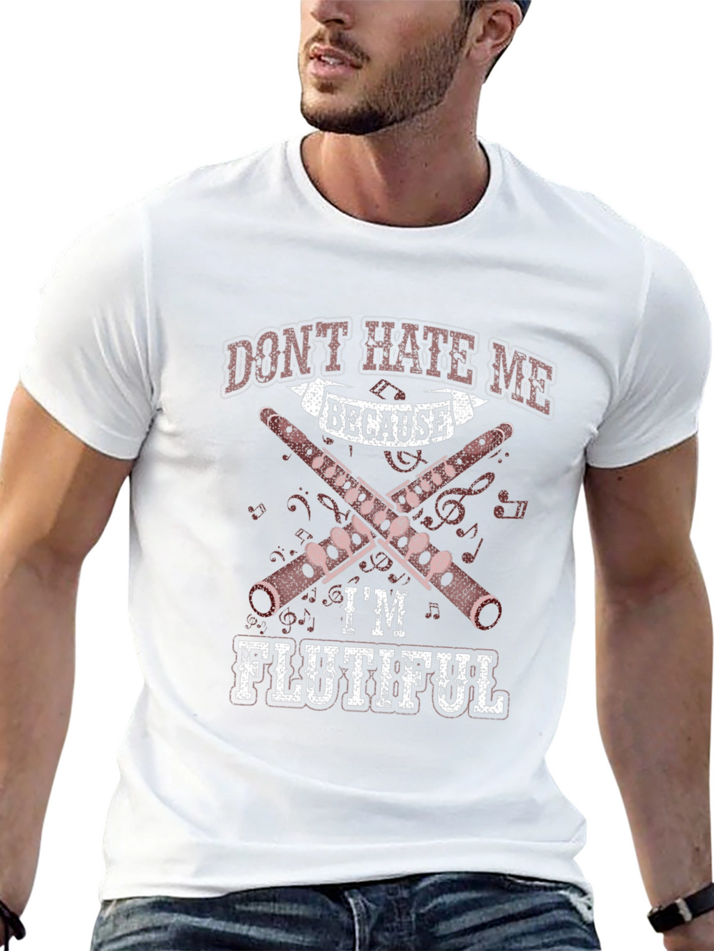 Dont Hate Me Because Im Flutiful T-Shirt