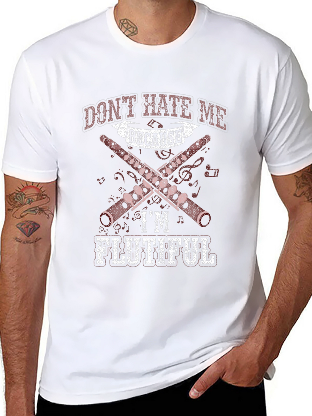 Dont Hate Me Because Im Flutiful T-Shirt