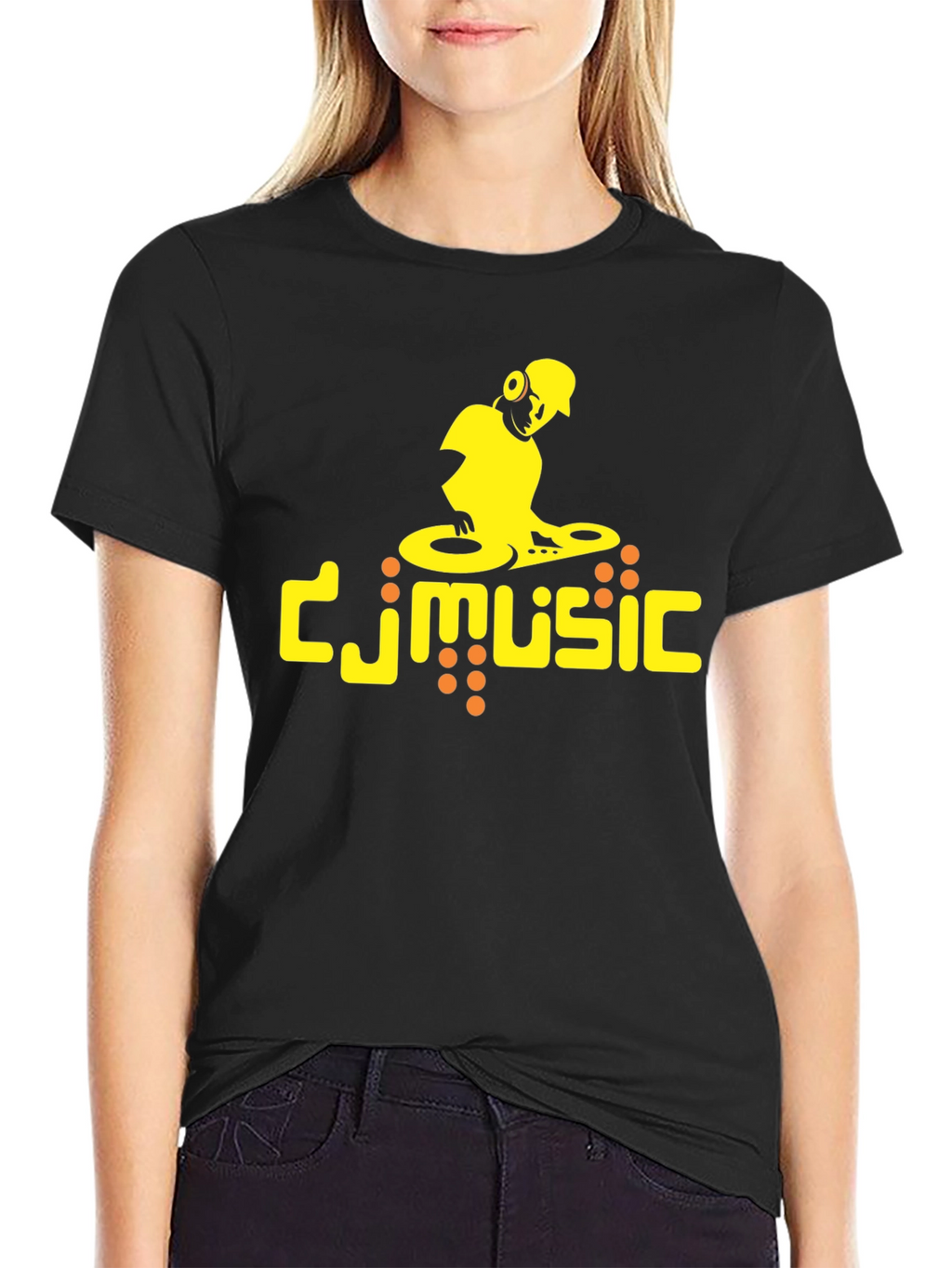 DJ Music Black T-Shirt
