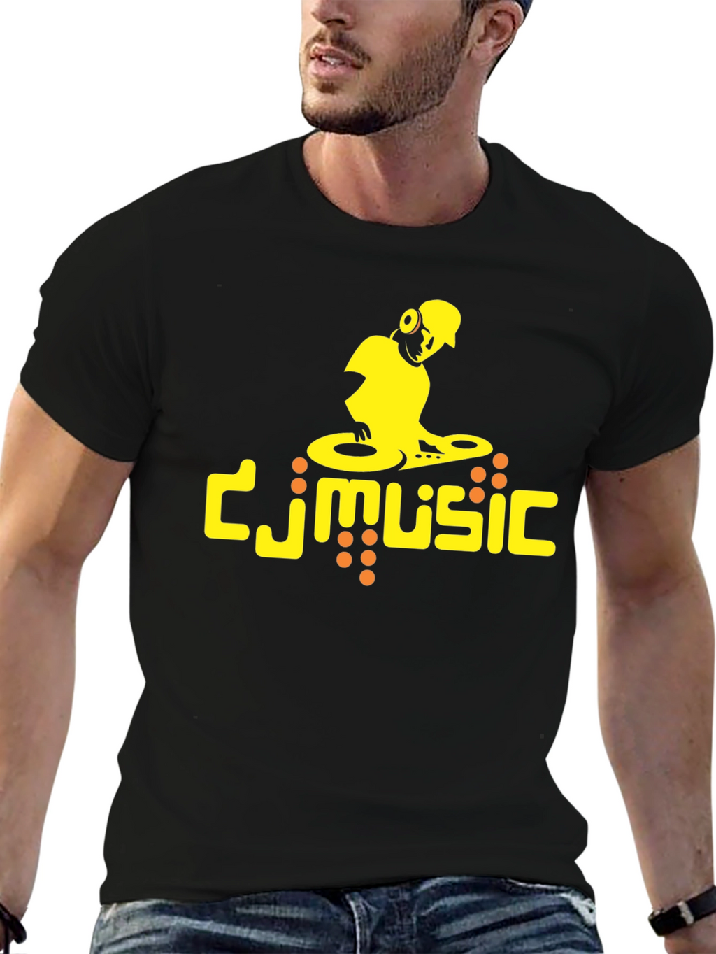 DJ Music Black T-Shirt