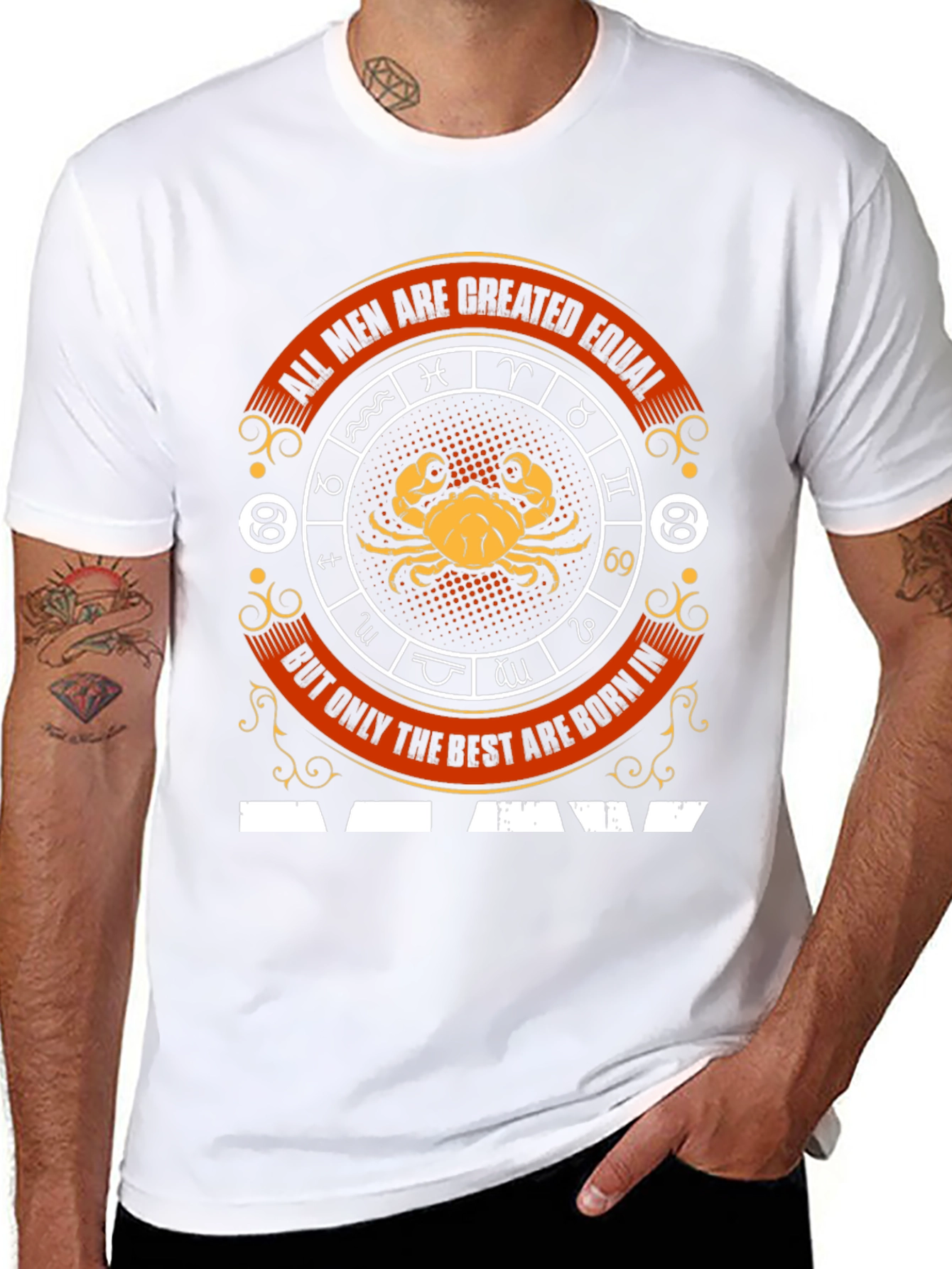 Cancer Zodiac T-Shirt - Best Men Are Born In