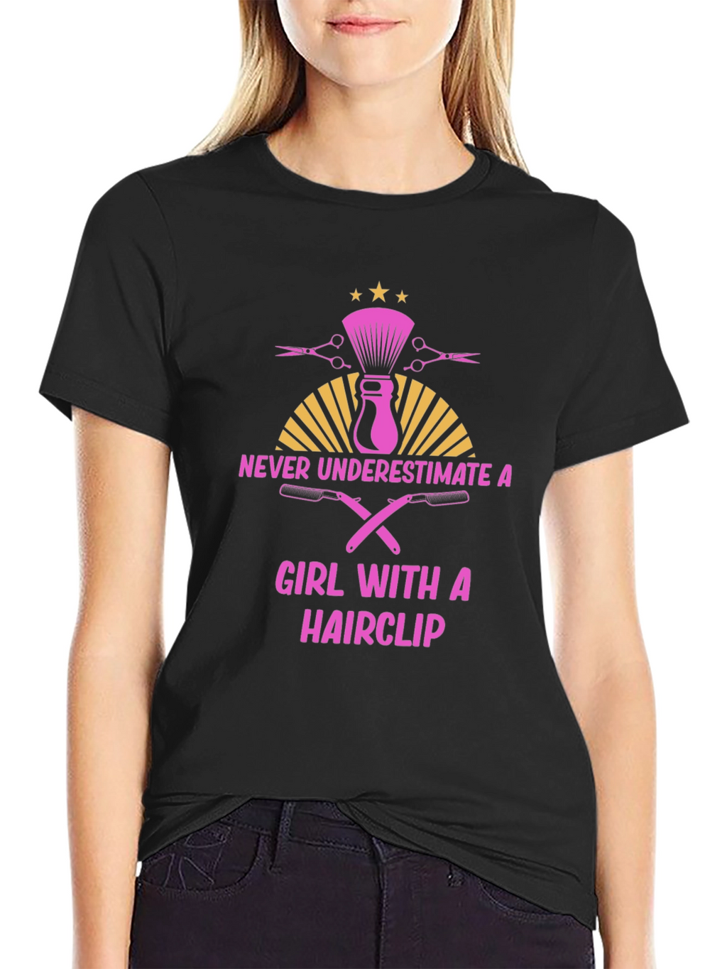 Barber Girl T-Shirt - Never Underestimate
