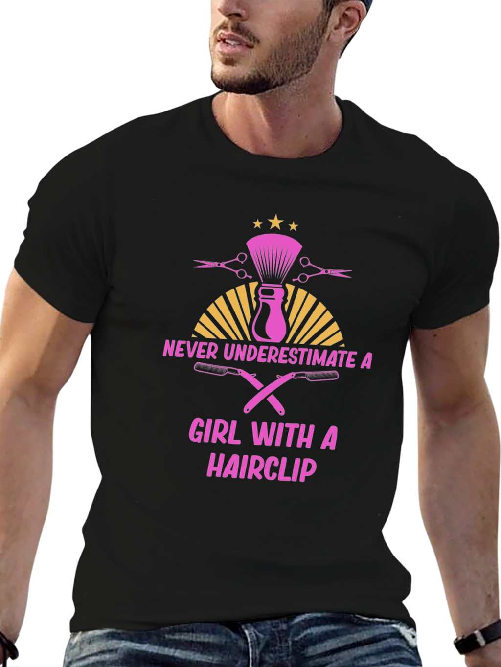 Barber Girl T-Shirt - Never Underestimate