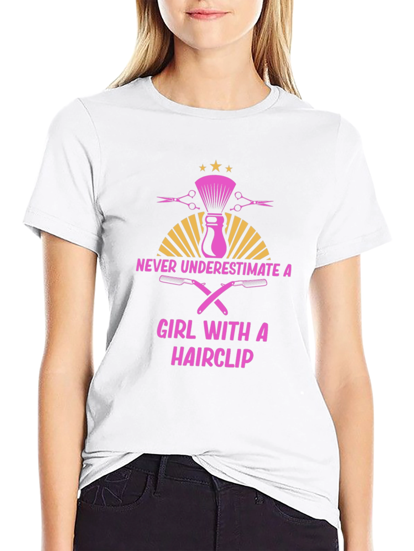 Barber Girl T-Shirt - Never Underestimate