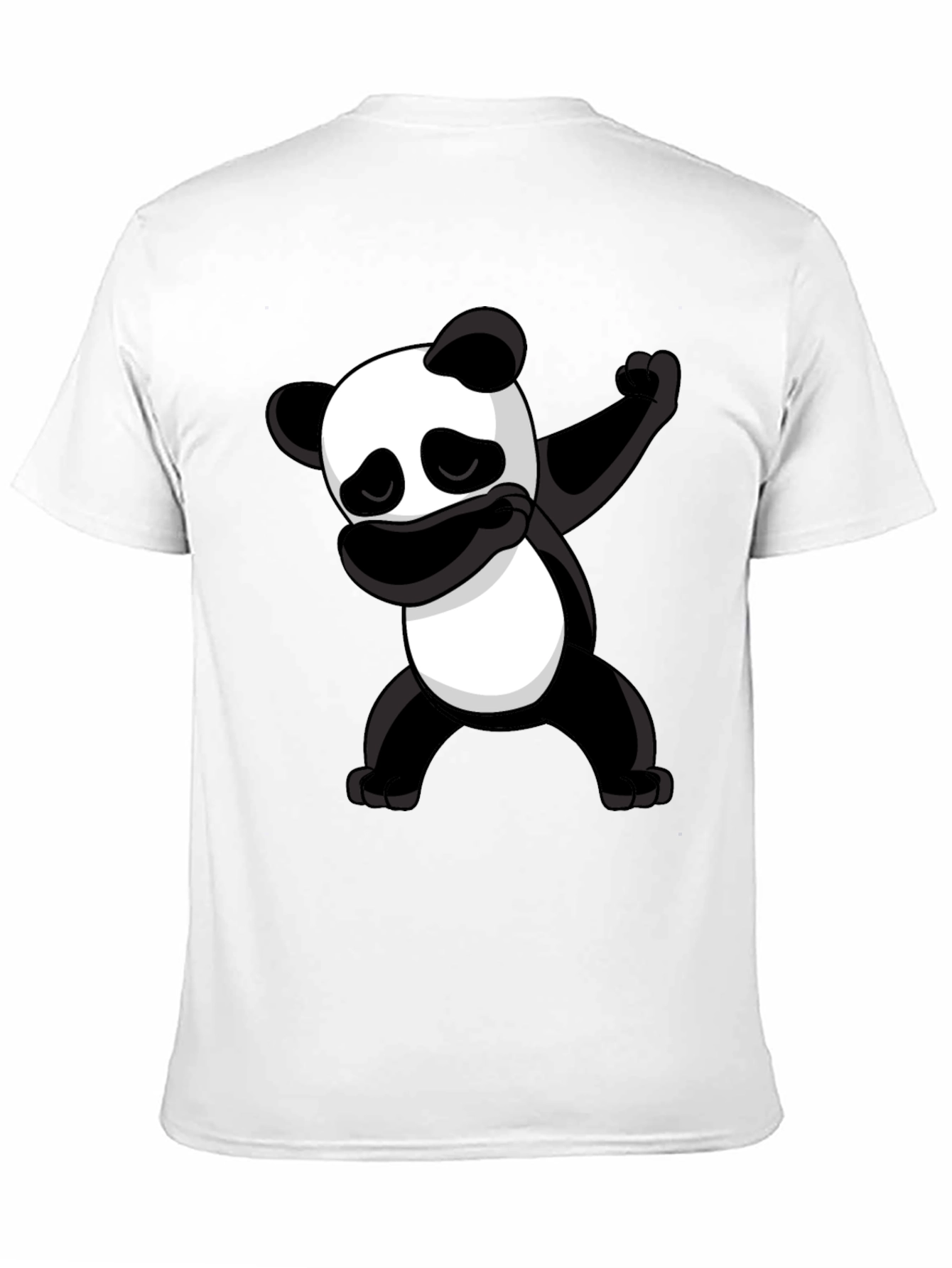 Dabbing Panda Graphic Tee - Black Cotton T-Shirt
