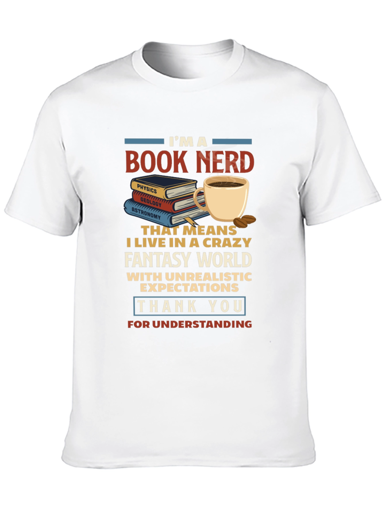 Book Nerd T-Shirt - Crazy Fantasy World