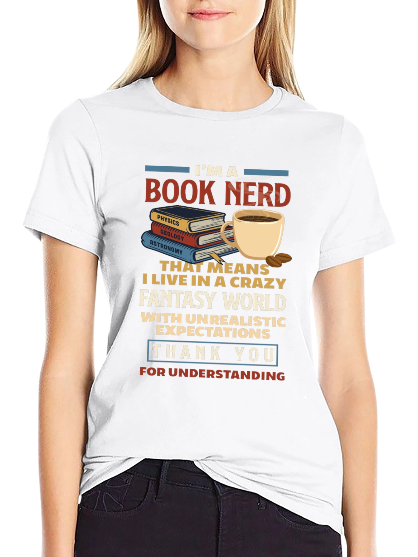 Book Nerd T-Shirt - Crazy Fantasy World