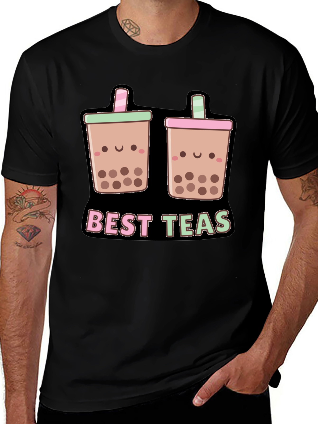 Cute Bubble Tea T-Shirt - Best Teas Boba Kawaii Style
