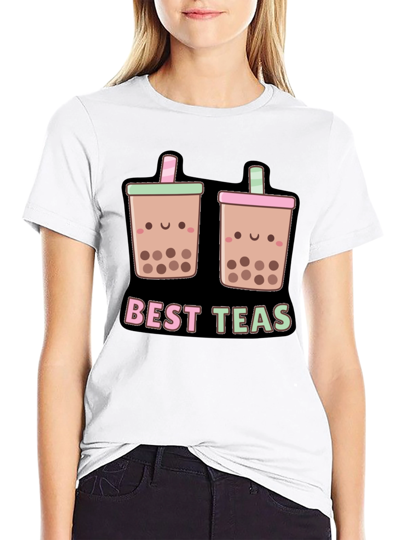 Cute Bubble Tea T-Shirt - Best Teas Boba Kawaii Style