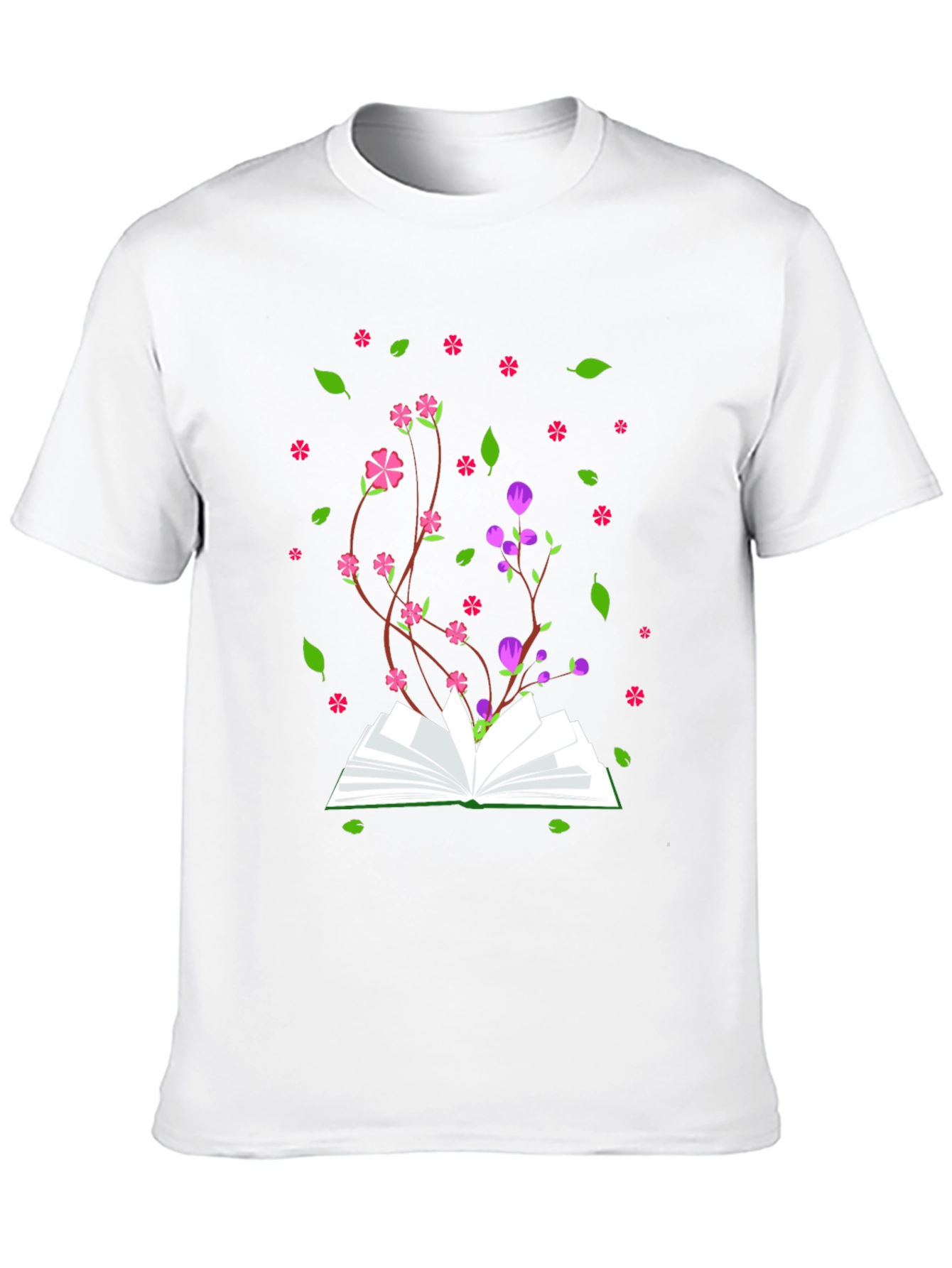 Bookish Bloom Tee - Novelty Floral Book T-Shirt