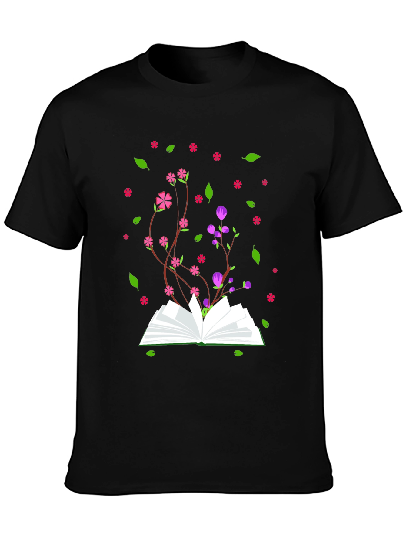 Bookish Bloom Tee - Novelty Floral Book T-Shirt