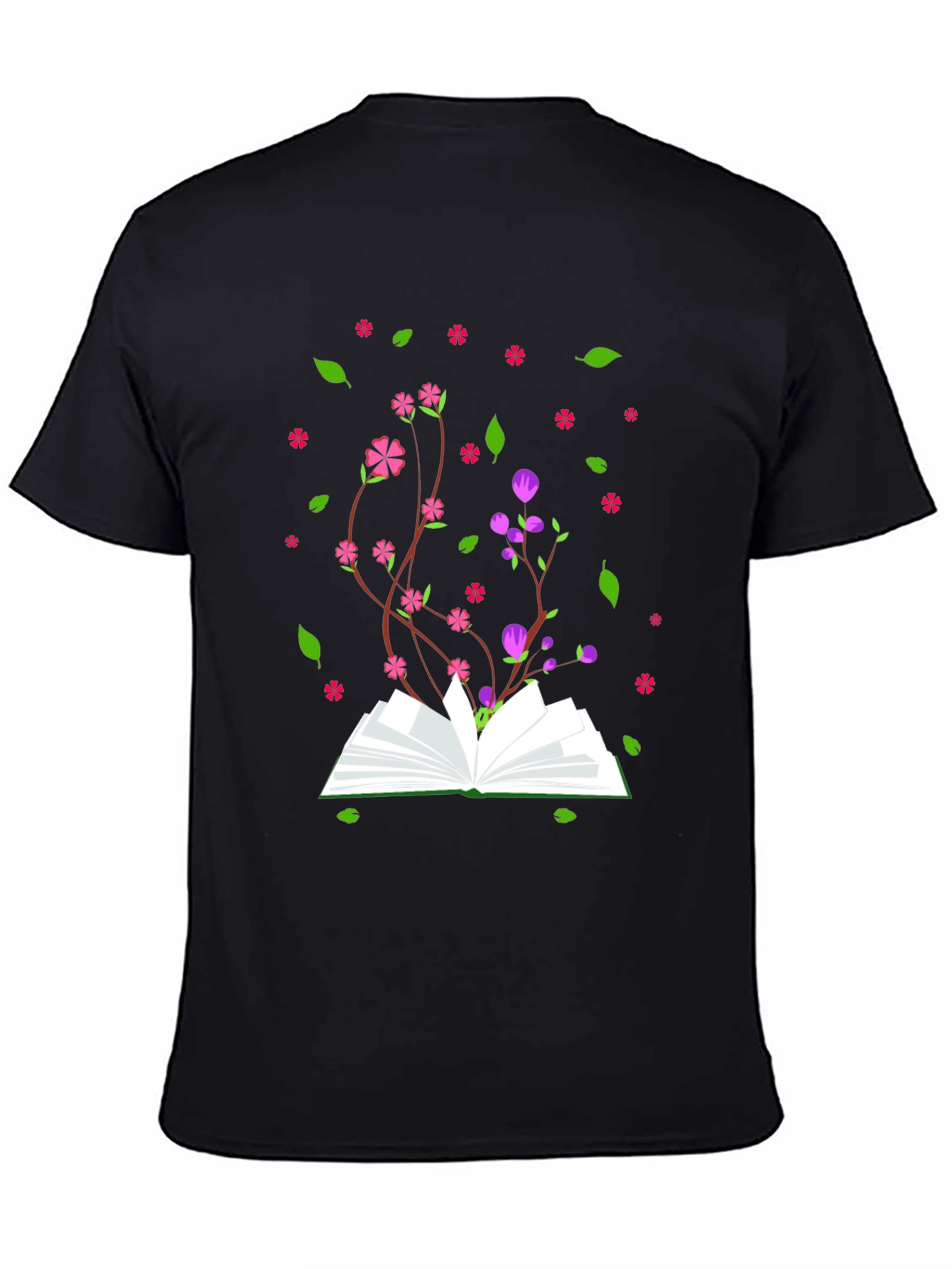 Bookish Bloom Tee - Novelty Floral Book T-Shirt