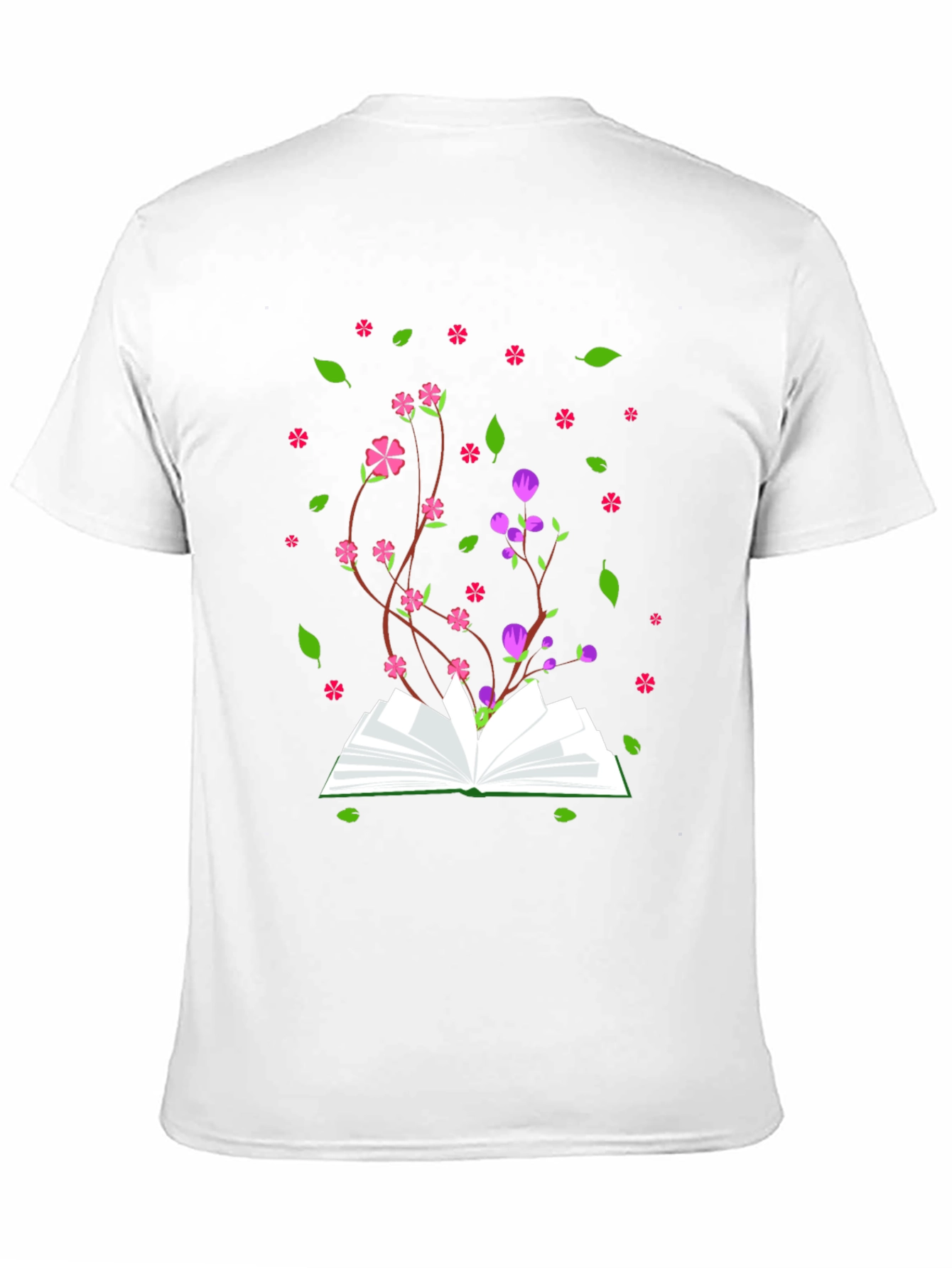 Bookish Bloom Tee - Novelty Floral Book T-Shirt
