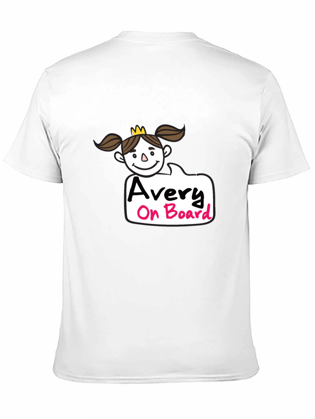 Avery On Board Black Cotton T-Shirt