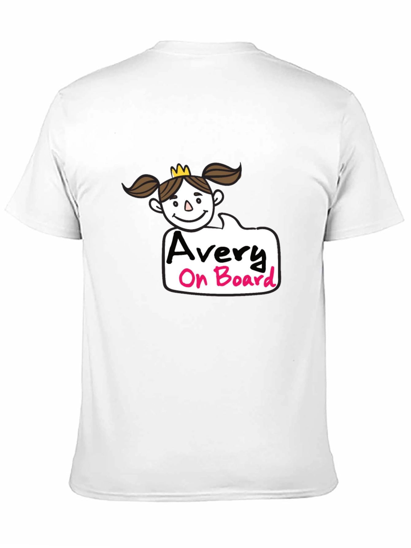 Avery On Board Black Cotton T-Shirt