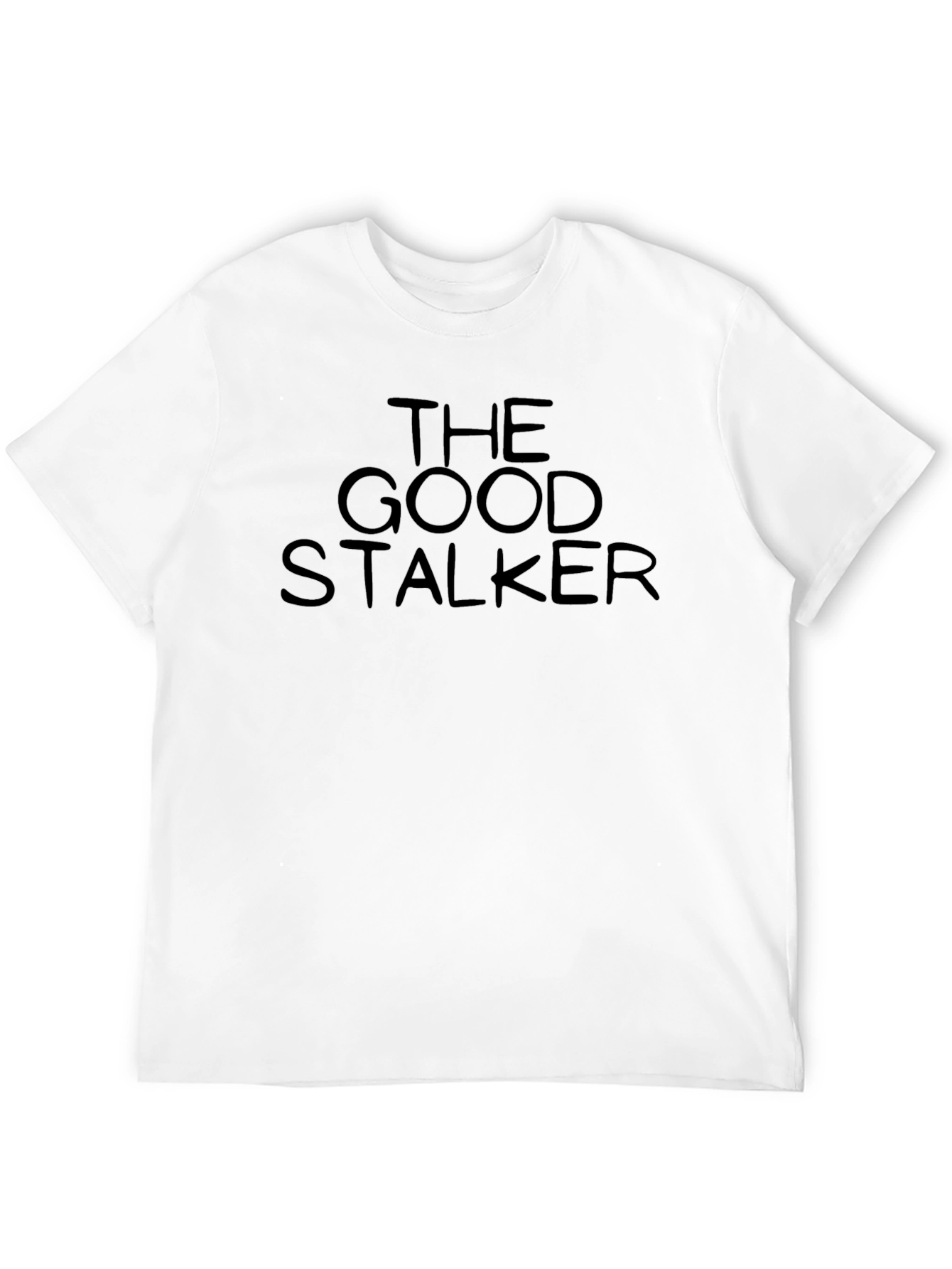 The Good Stalker Graphic Tee - Black Crew Neck T-Shirt