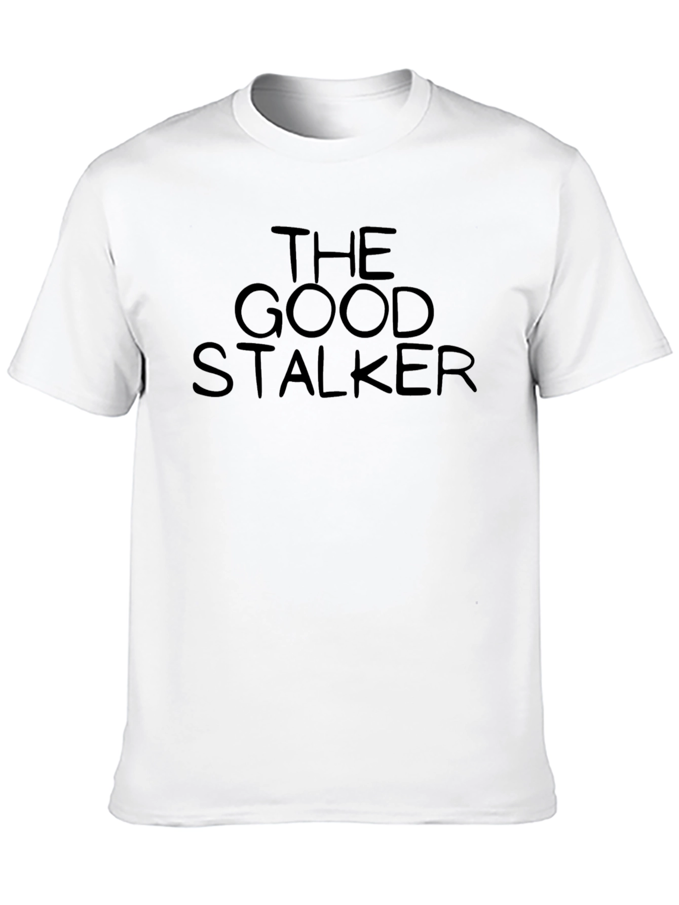The Good Stalker Graphic Tee - Black Crew Neck T-Shirt