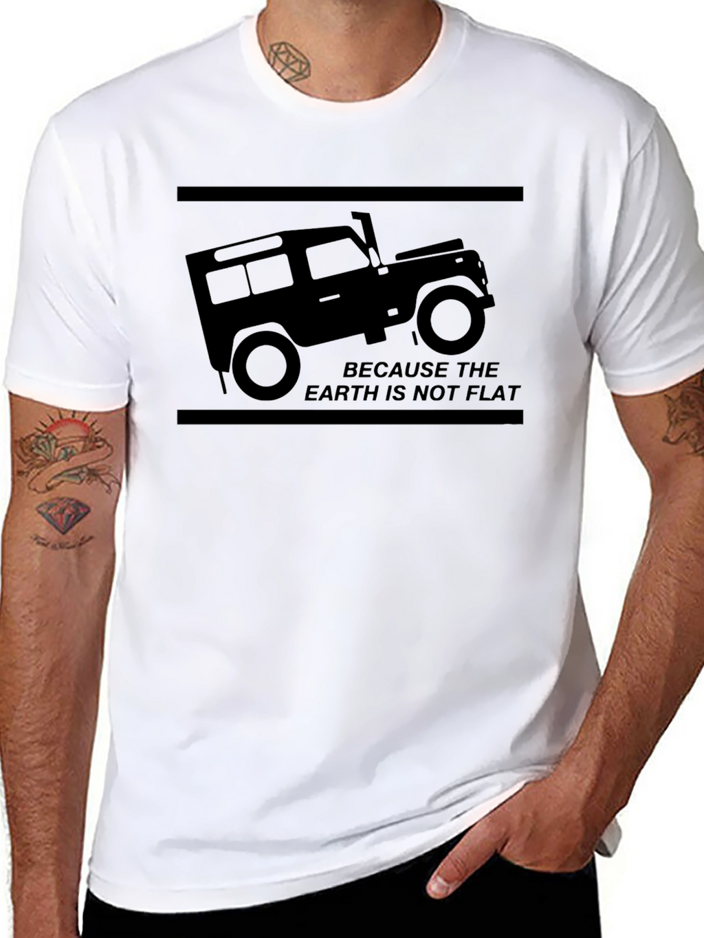 Earth Not Flat 4x4 Off-Road Graphic Tee
