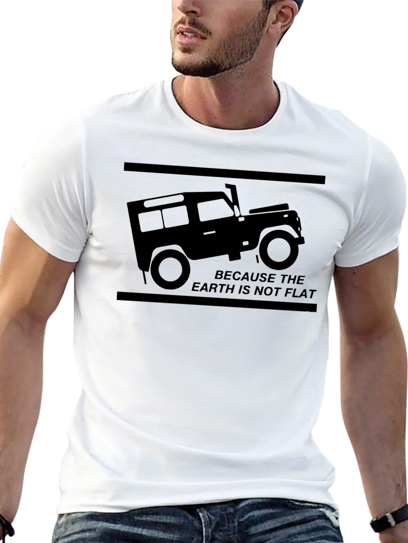 Earth Not Flat 4x4 Off-Road Graphic Tee