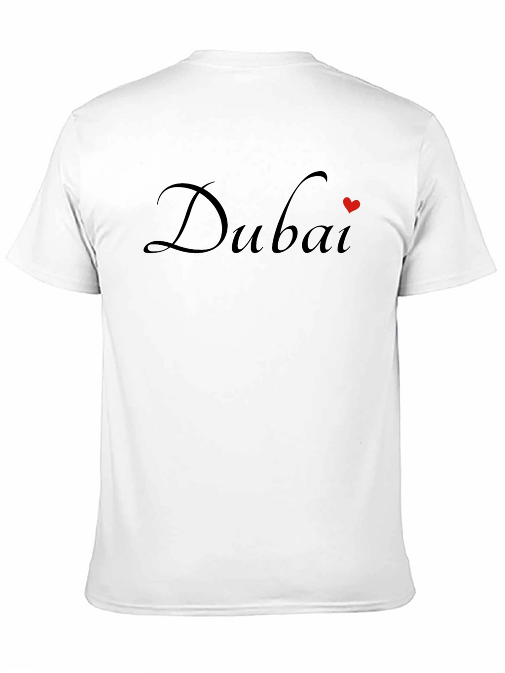 Dubai Heart T-Shirt - Stylish Black Tee